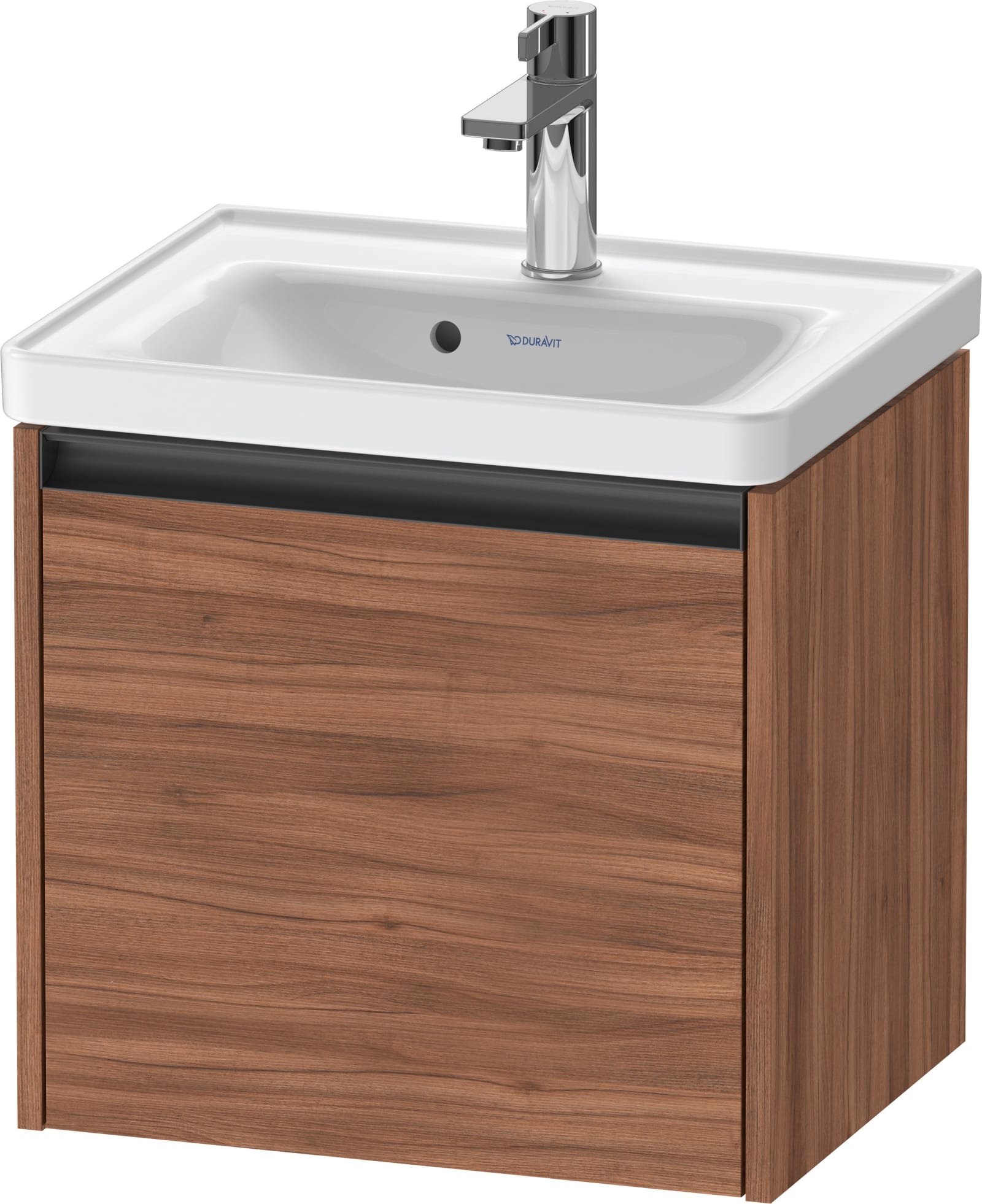 Duravit Ketho.2 Wastafelonderbouw hangend, Noten Mat, rechthoekig, aantal grote lades: 1 – K25080079790000