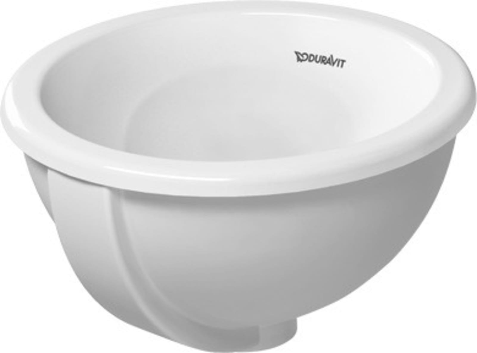 Duravit Architec Inbouwwastafel Bali 335 mm Wit Hoogglans, aantal kraangaten per wasplaats: 0, overloop – 0473340031