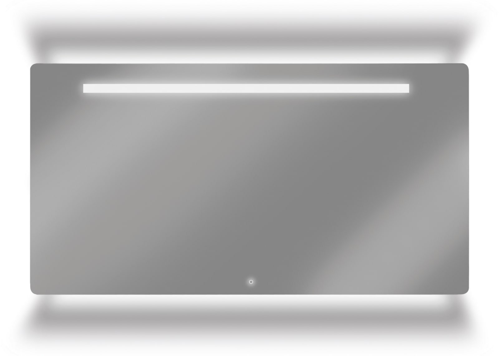 LoooX ML2-Line Spiegel LED onder+boven en geïntegreerd LED verlichting 120 br x 70 h. cm
