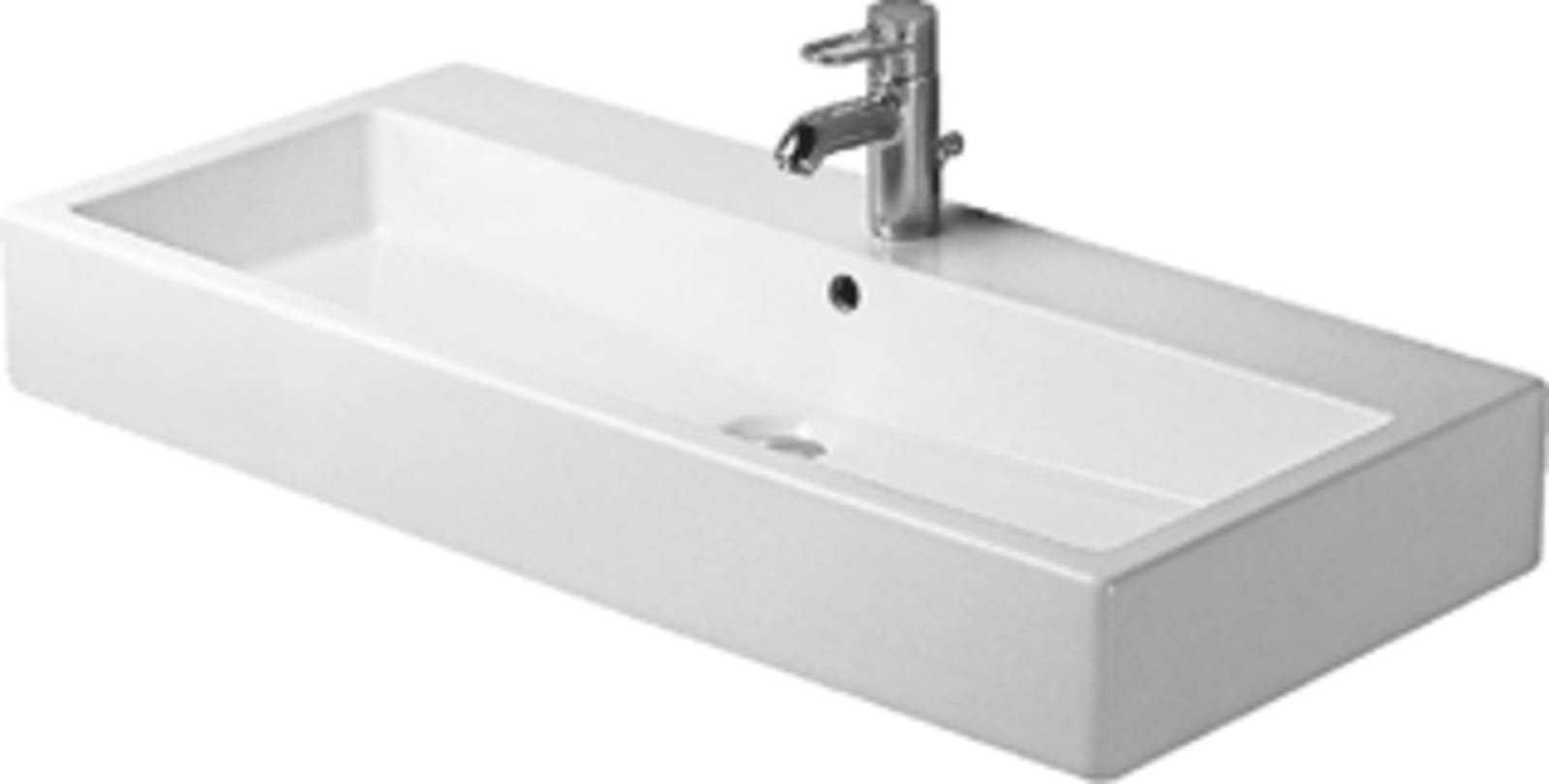 Duravit Vero keramische wastafel, 1000x470mm, wit