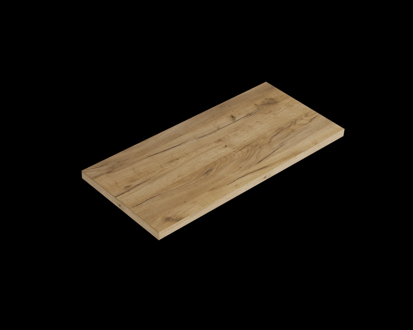 Blue Label Mette Topblad in HPL, zonder gaten  100cm navarro eiken 3,8x100x46 (hxbxd)