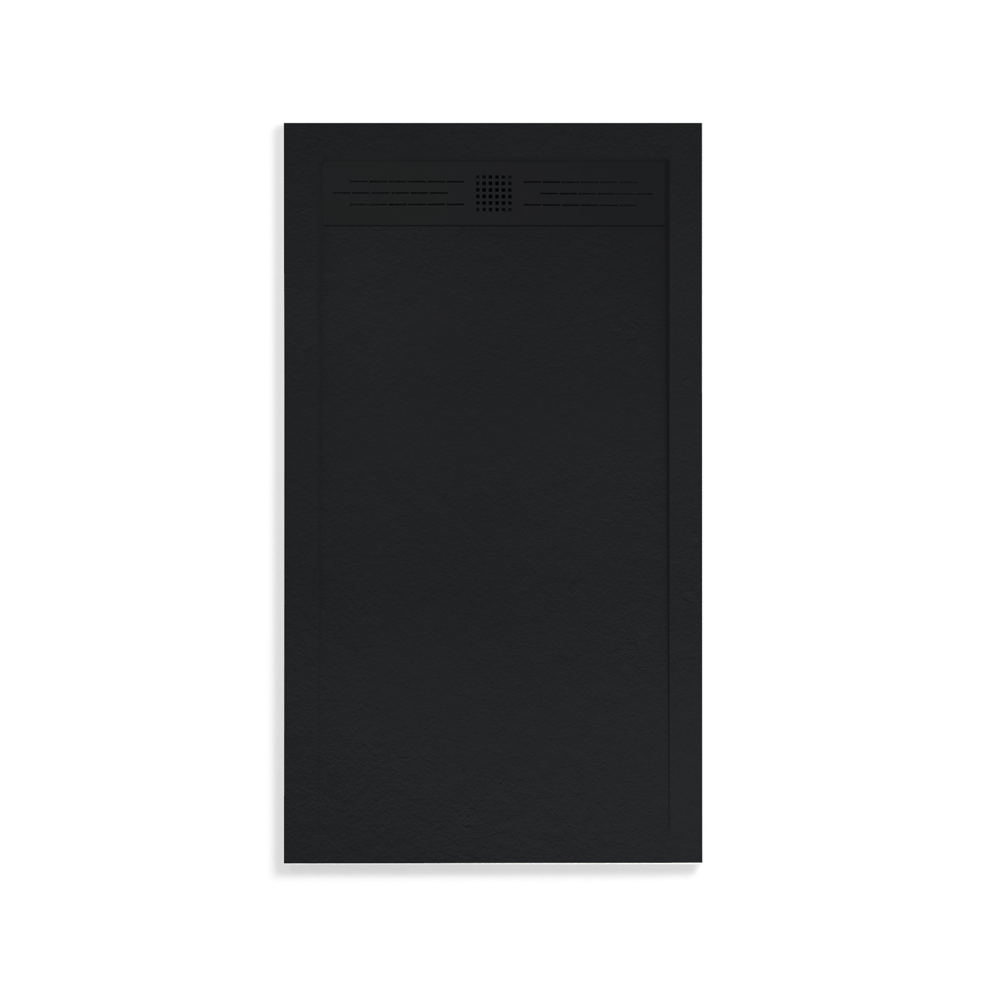 ALONI ELITE DOUCHEBAK - COMPOSIET - 120X80X3CM - MAT ZWART
