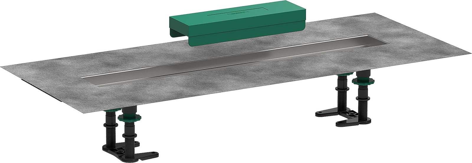Hansgrohe RainDrain installatie set 600 te betegelen rechte douchegoot dekvloer