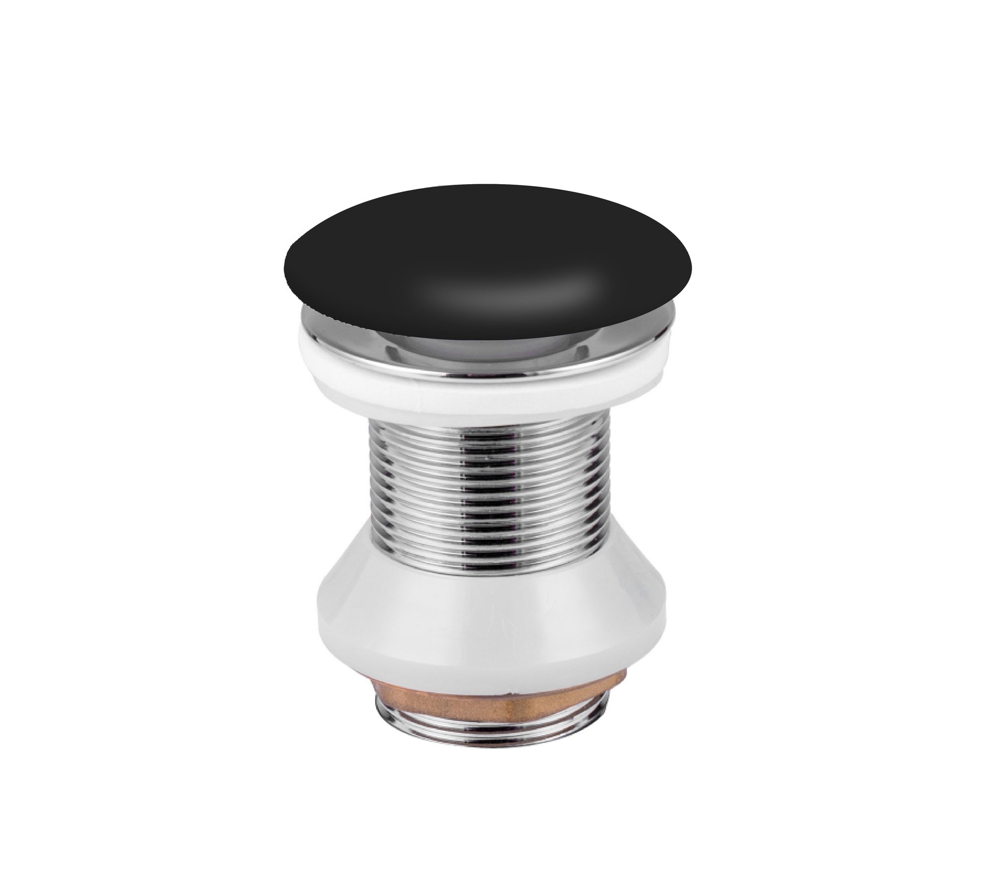 ALONI AFVOERPLUG - CLICK WASTE - KERAMIEK - 5/4" - MAT ZWART