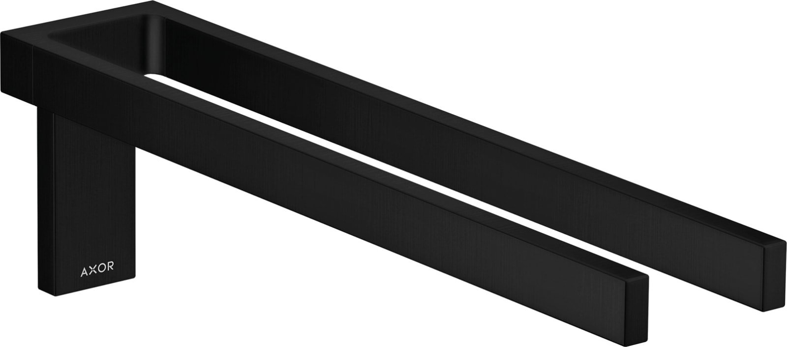 Hansgrohe Axor universal rechthoekig 2-lids handdoekrek, mat zwart