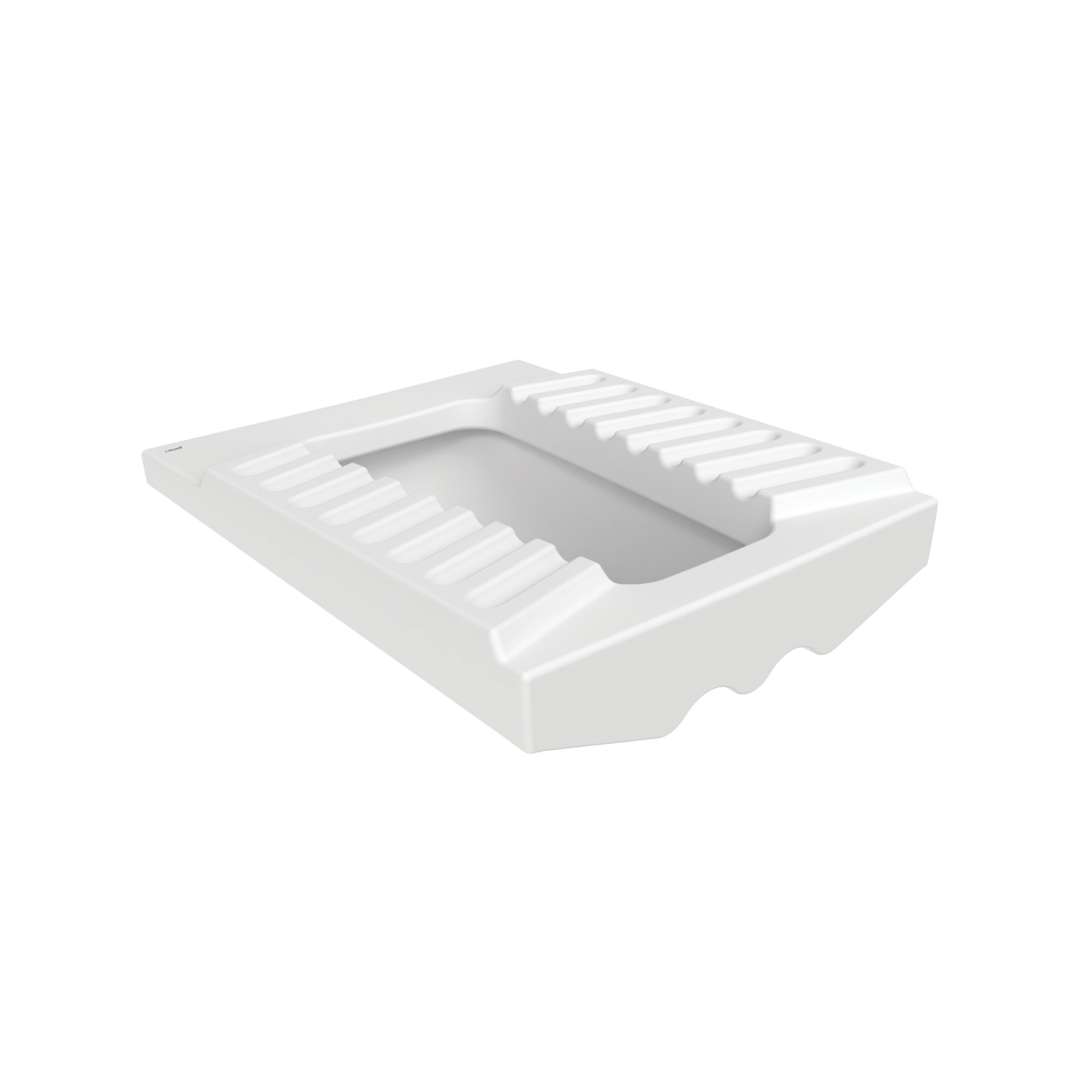 CREAVIT HURK WC - GROND WC - GESLOTEN RAND - 48,5X20X58,5 CM - GLANZEND WIT