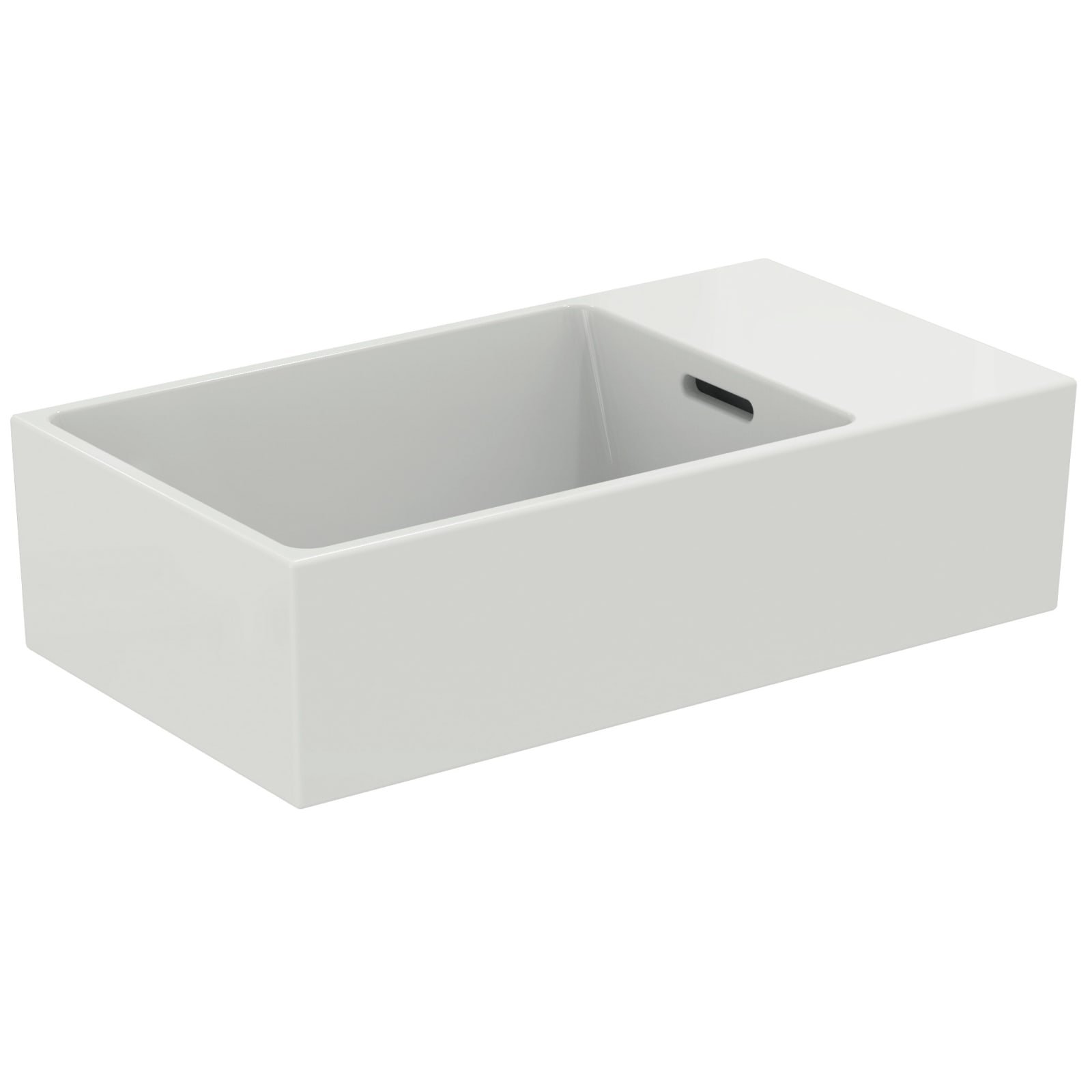 EXTRA | FONTEIN 450X250X150 MM GL WIT, ZONDER KG, MET OL (RE, GESL)