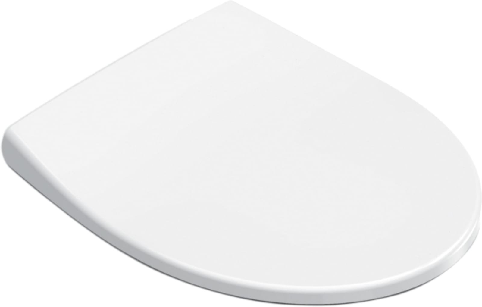 Catalano Italy closetzit. deksel (wrapover). Soft Close, Quick Release, Antibact. Duroplast, RVS  scharnier. 52x37 cm, wit