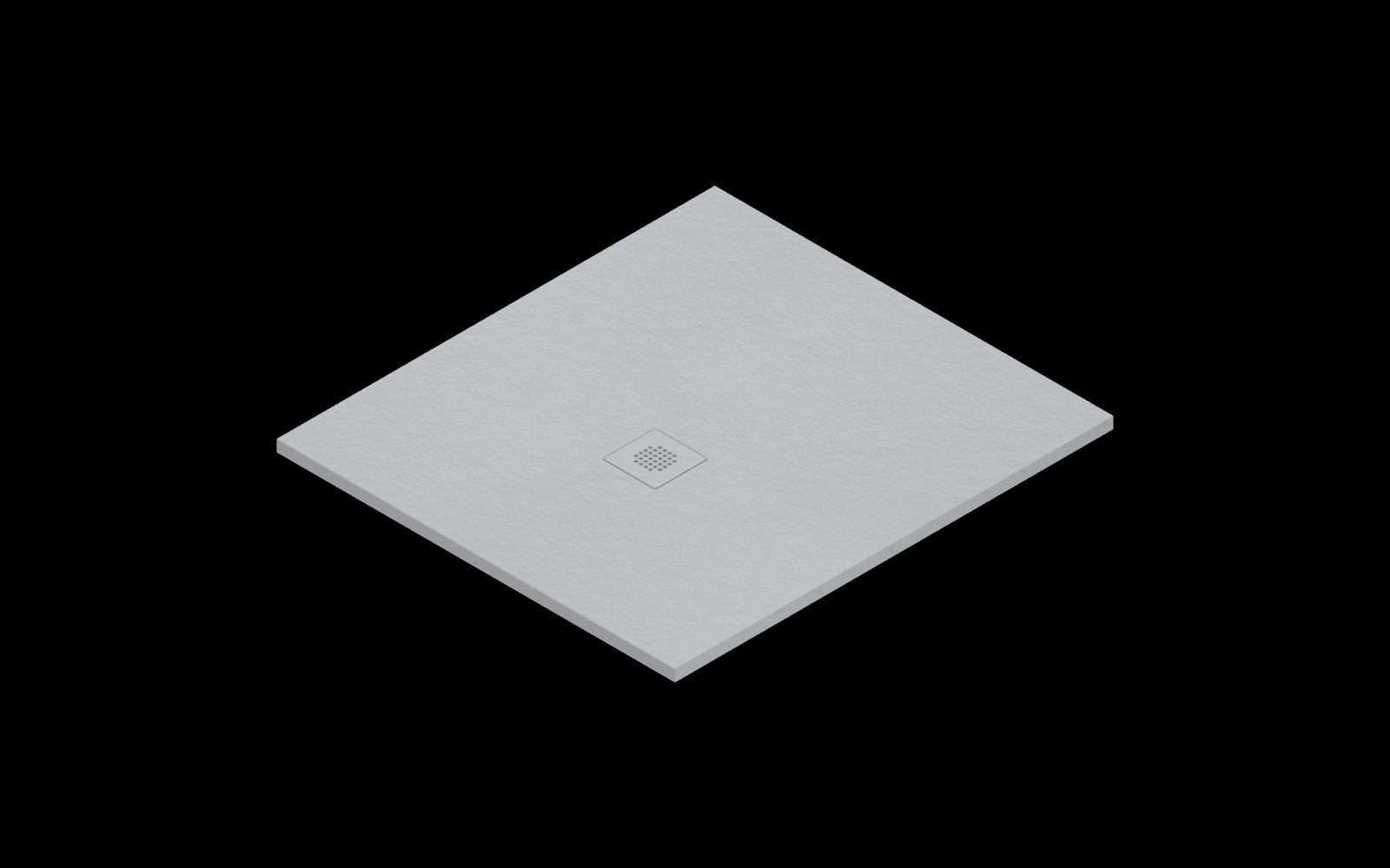Catalano H3 Solid surface DOUCHEBAK 110X100 Satin Cemento