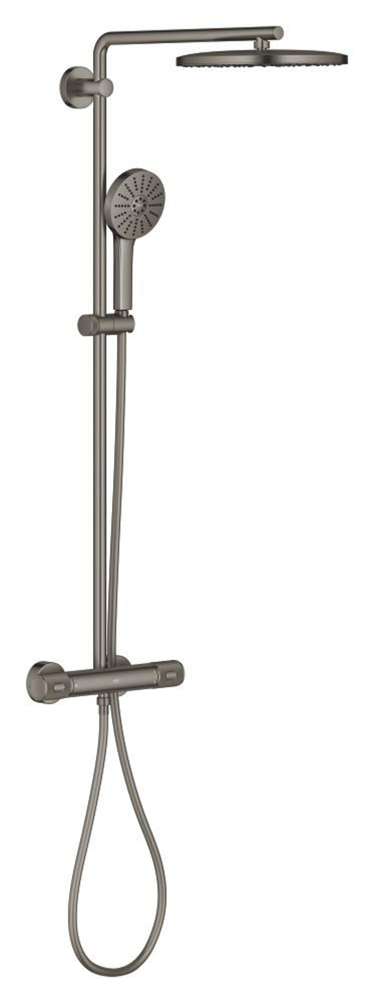 Grohe Euphoria 280 Douchesysteem CoolTouch Thermostaat 8.0 L/min Bij 3 Bar Hard Graphite Geborsteld