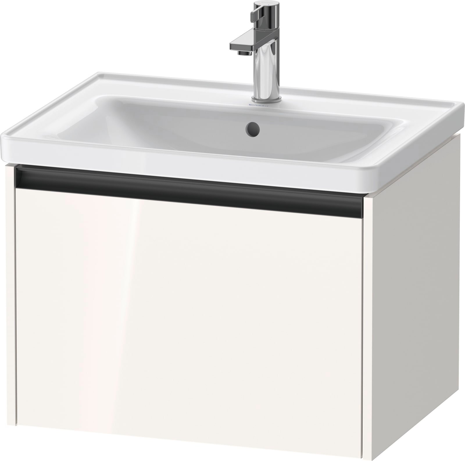 Duravit Ketho.2 Wastafelonderbouw hangend, Wit Hoogglans, rechthoekig, aantal grote lades: 1 – K25082022220000