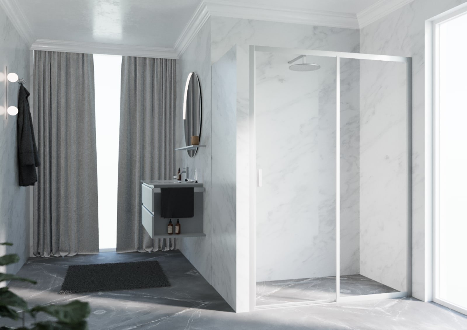 LUNES 2.0 2PH 144 RECHTS VERST.144-150CM HELDER GLAS MATCHROOM