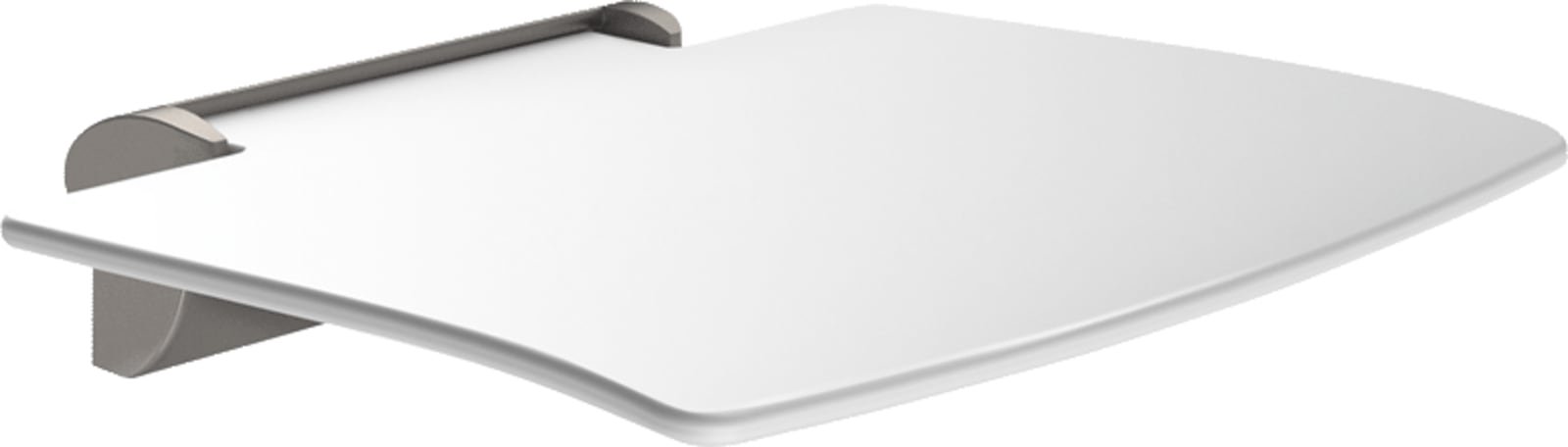 Delabie, Douchezitting, Be-Line, met voet, opklapbaar, afneembaar, aluminium, antraciet