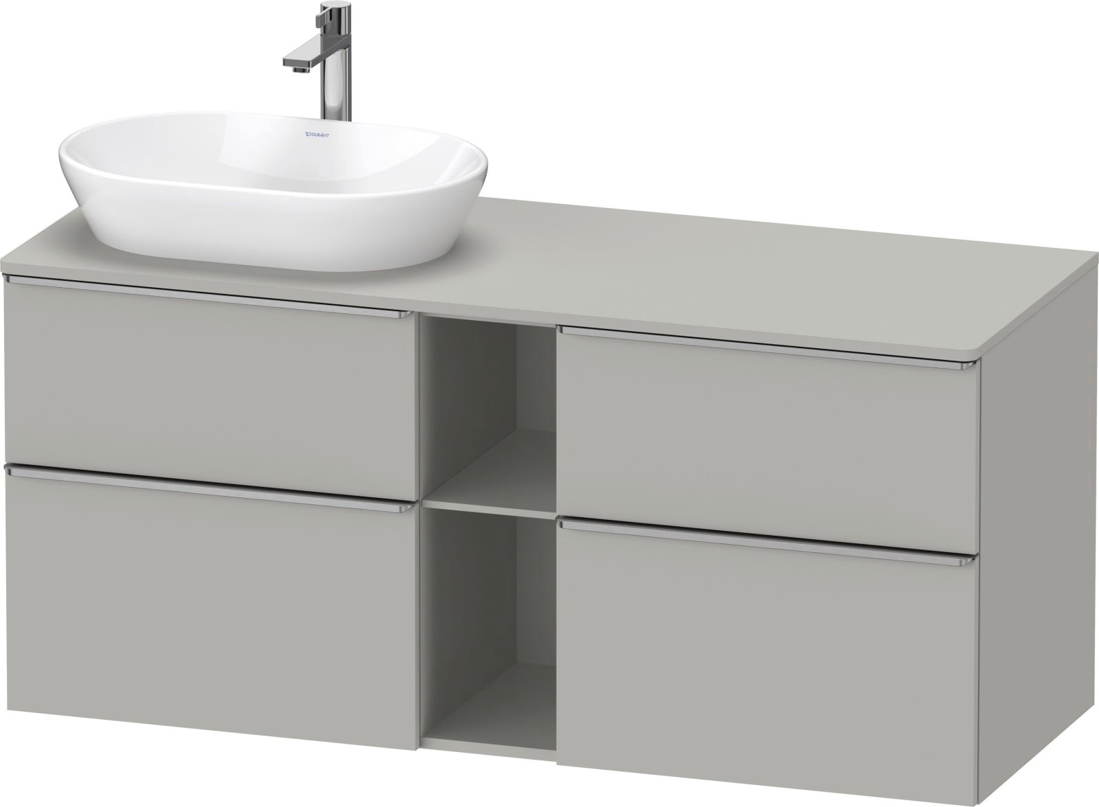 D-Neo Console wastafelonderbouw hangend Betongrijs Mat (1200895921)