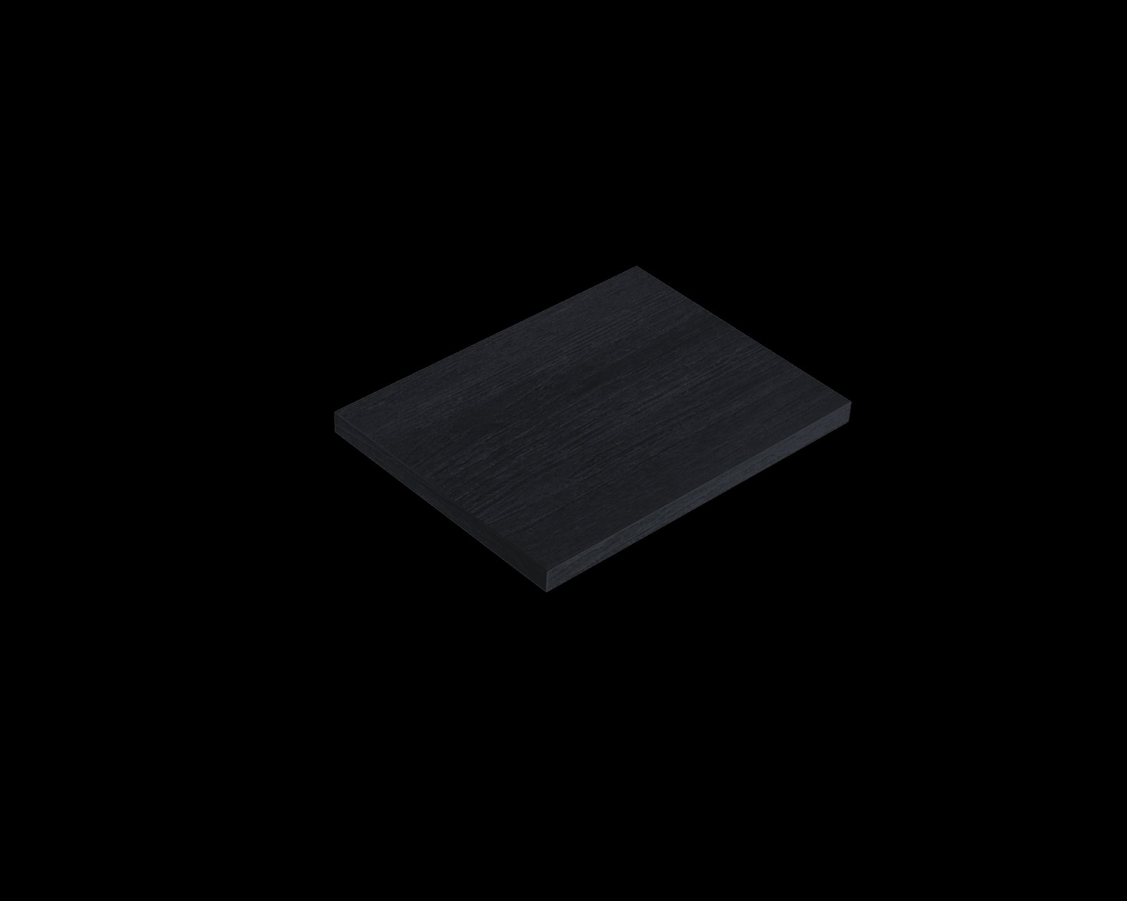 Blue Label Mette Topblad in HPL, zonder gaten 60cm nero 3,8x60x46 (hxbxd)