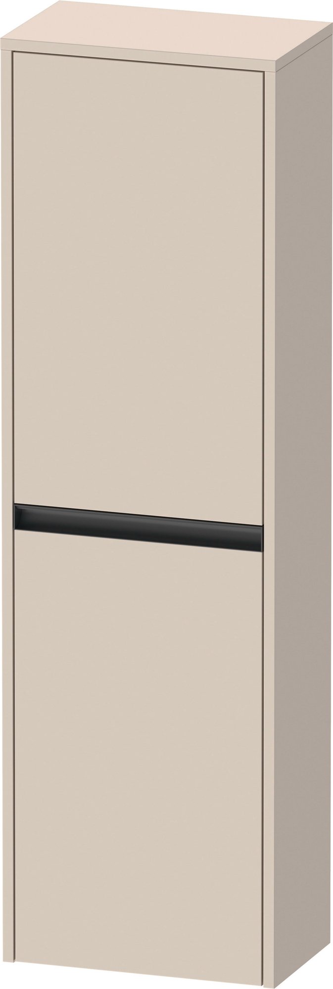 Duravit Ketho.2 Halfhoge kast, Taupe Supermat, vierkant, aantal deuren: 2, tip-on technologie – K21319R83830000