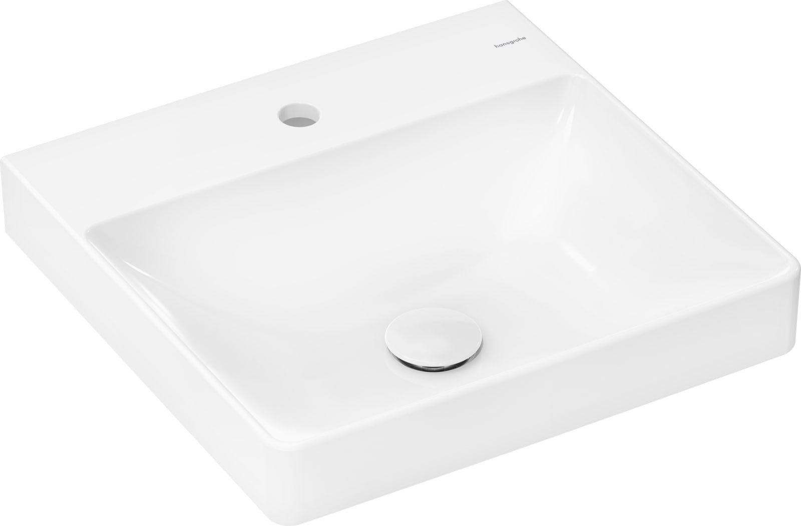 Hansgrohe Xelu Q inb wastafel gesl 500/480 m kraangat, z overloop, SmartClean, wit