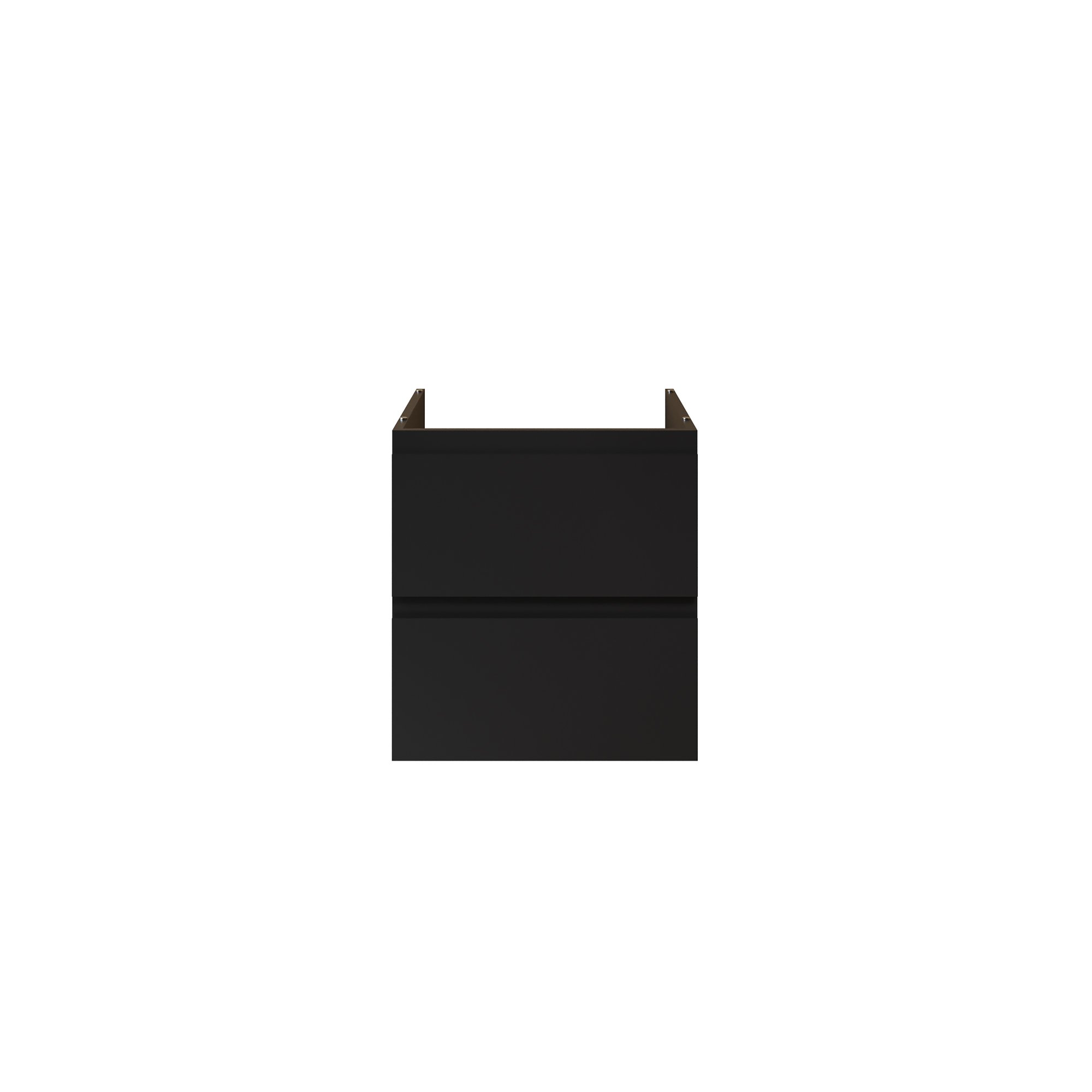 ALONI SALLY XL WASTAFELONDERKAST - 2 LADES - SOFTCLOSE - GREEPLOOS - 56X60X45,3 CM - MAT ZWART