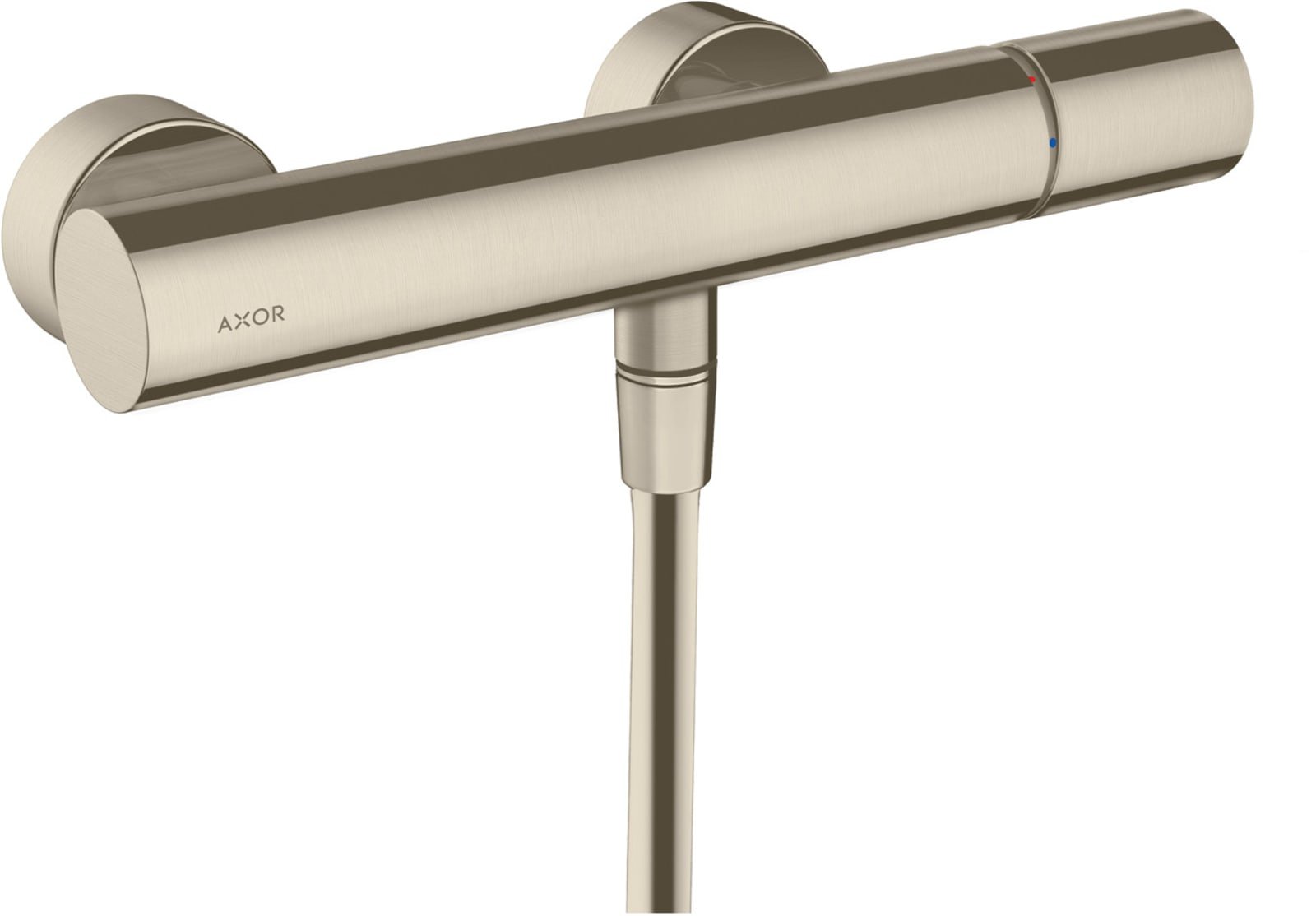AXOR Uno ééngreeps opbouw douchemengkraan met zero-greep brushed nickel