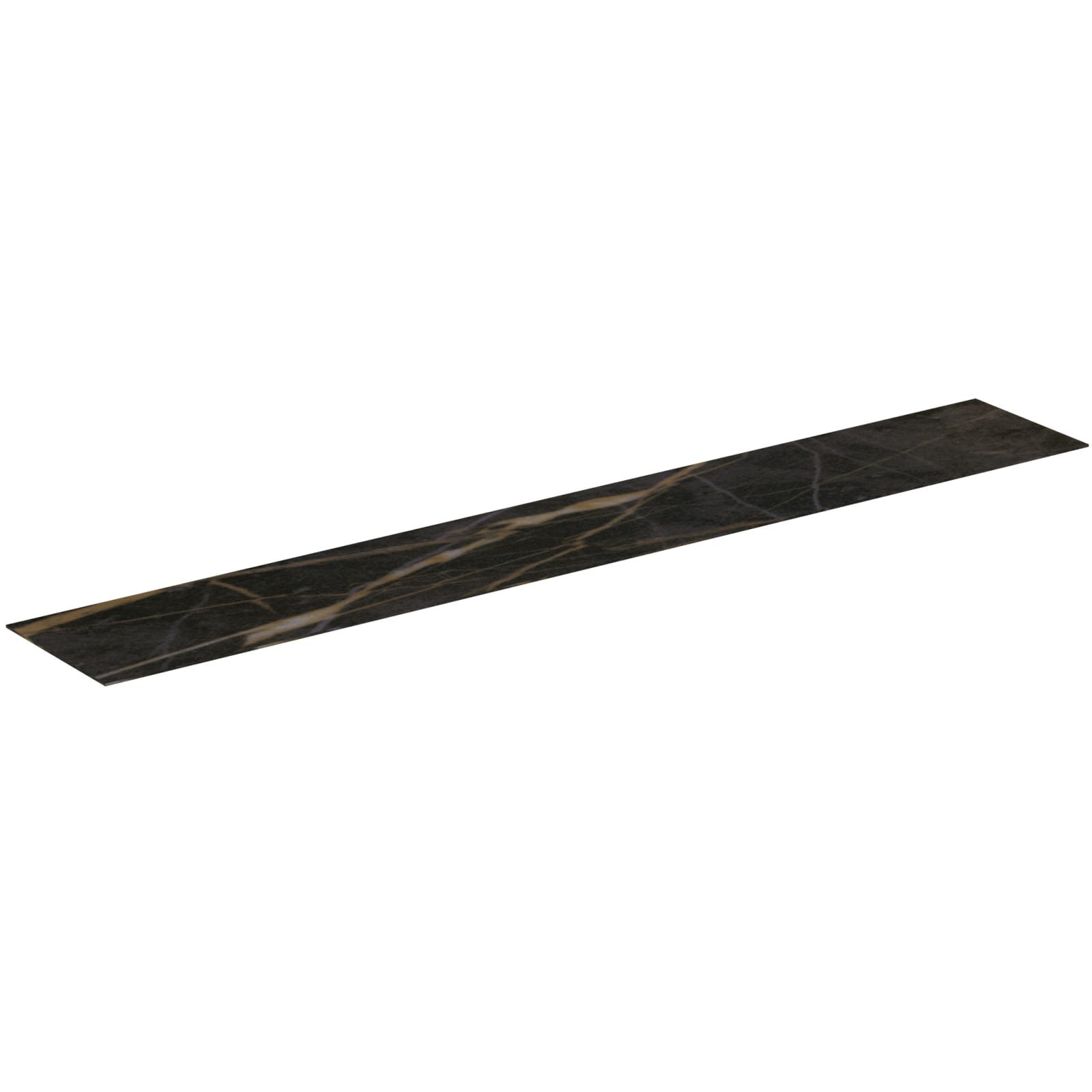 CONCA | AFDEKBLAD 2400X373X6 MM BLACK MARBLE