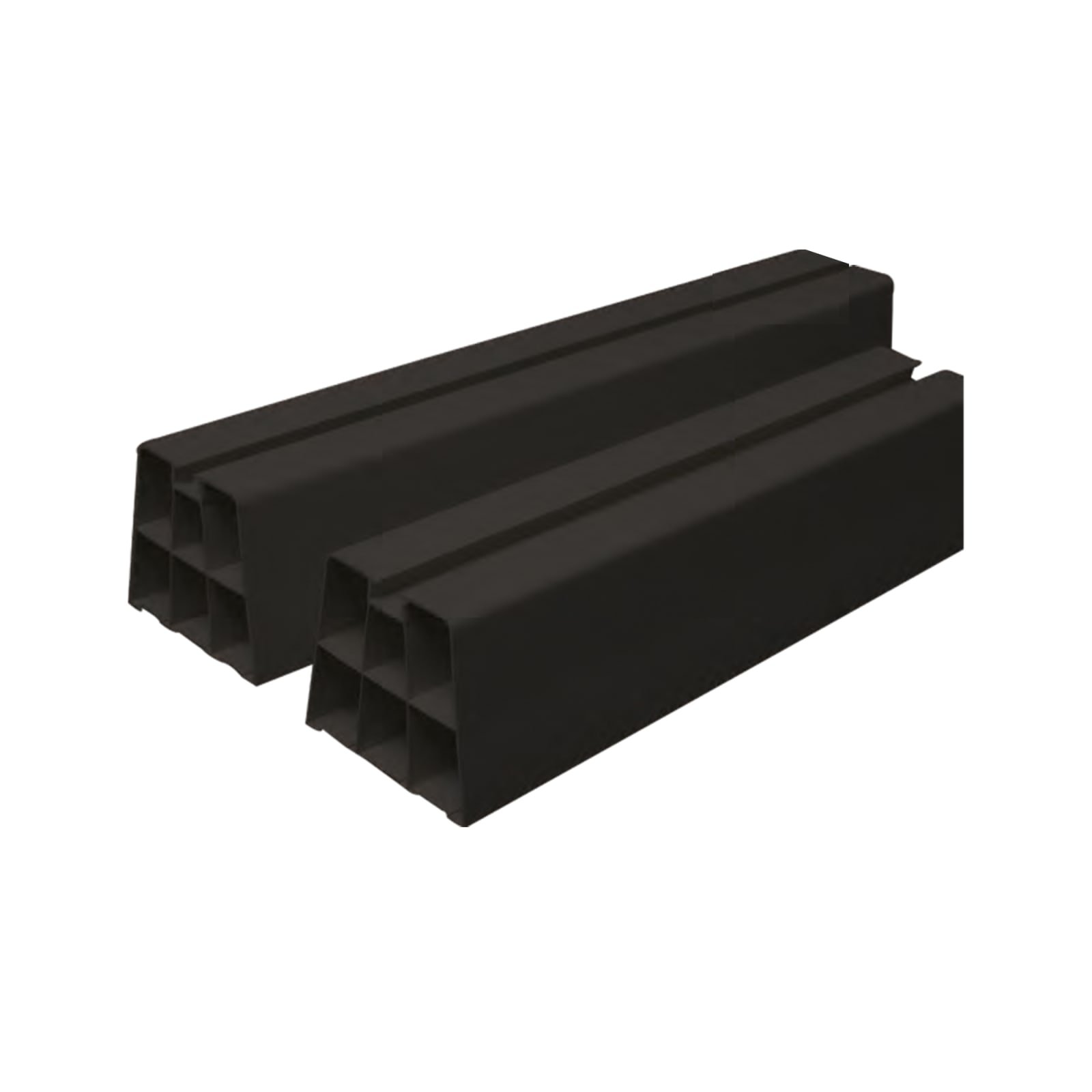 Canalit opstelbalken kunststof 1000x80x80 zwart. 2 stuks