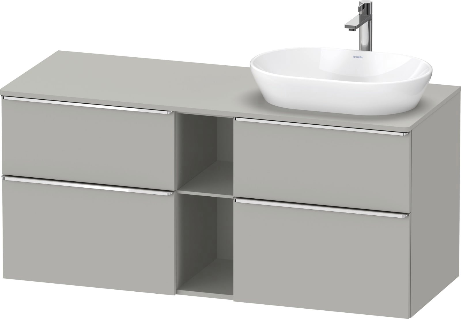 D-Neo Console wastafelonderbouw hangend Betongrijs Mat (1200896070)