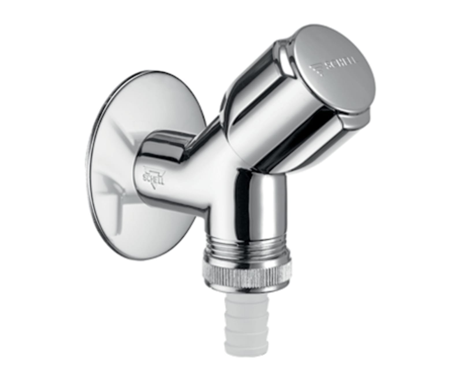 SL Aansluitkr. schuine zit COMFORT met terugslagklep, 1/2", chroom