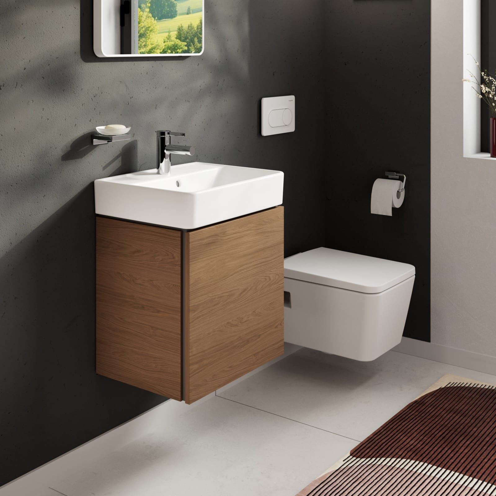 Hansgrohe Xilesa E meubel 480x380 fontein, 1 la CAO