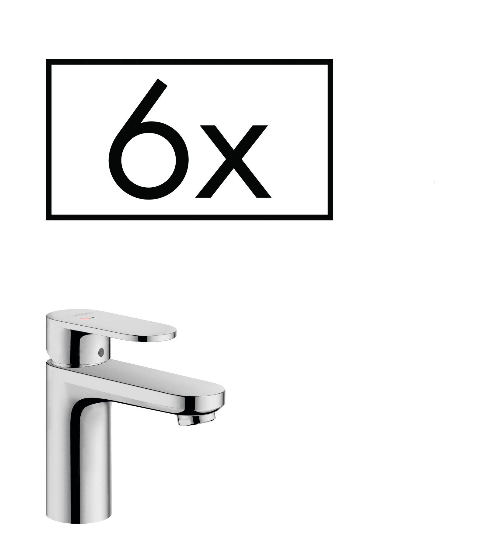 Hansgrohe Vernis Blend 100 CoolStart wastafelmengkraan z.afv. PP chr