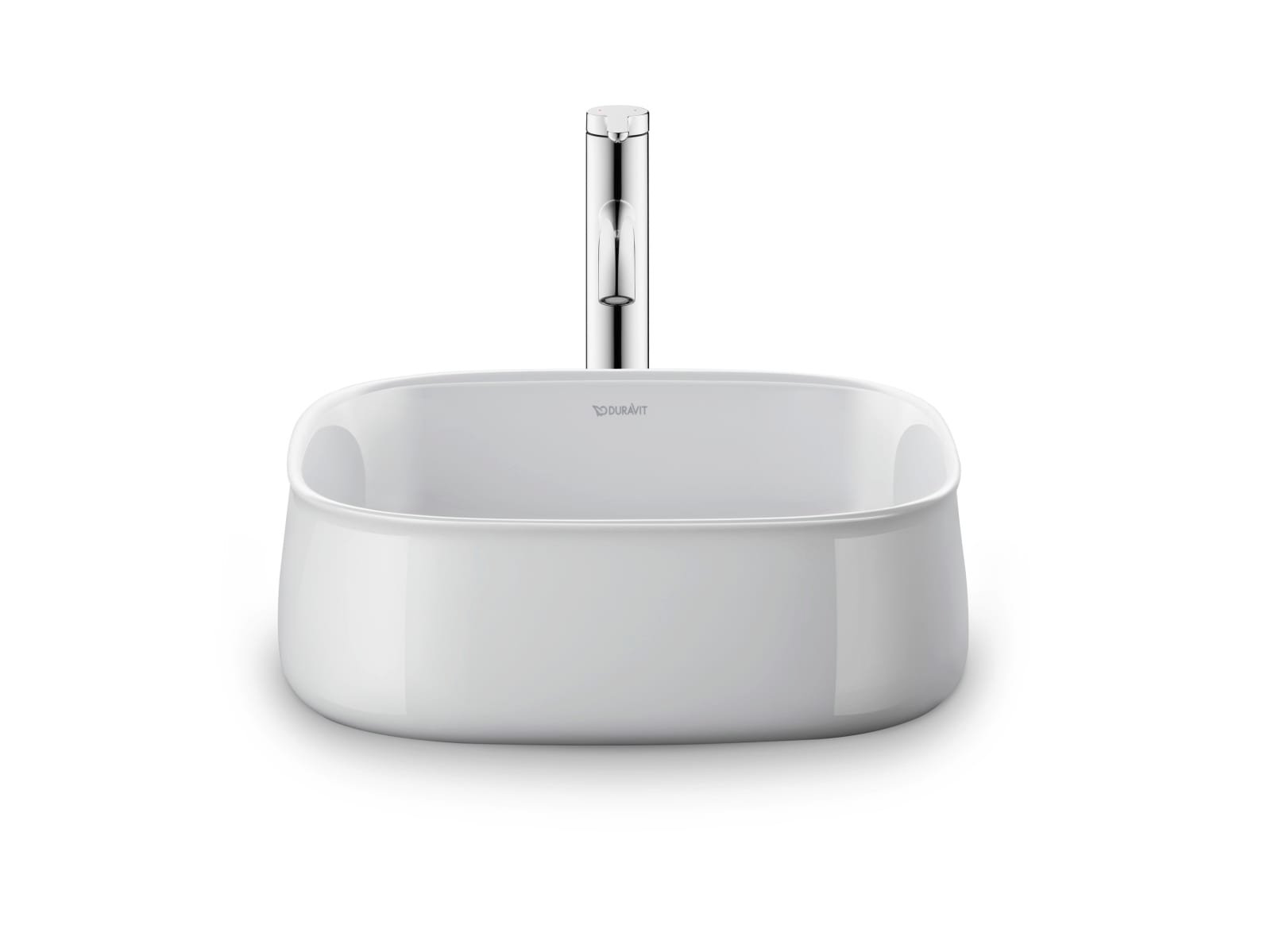 Duravit Zencha Opzetwastafel 420 mm Wit Hoogglans, aantal kraangaten per wasplaats: 0, geslepen – 2373420079