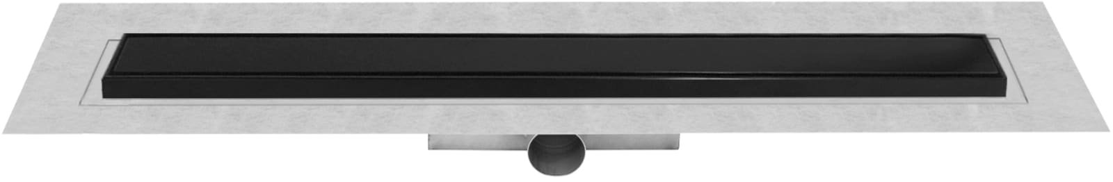 Easy Drain Compact Modulo TAF Black douchegoot 900 mm zero+zwart geborsteld M1 met waterslot 50 mm