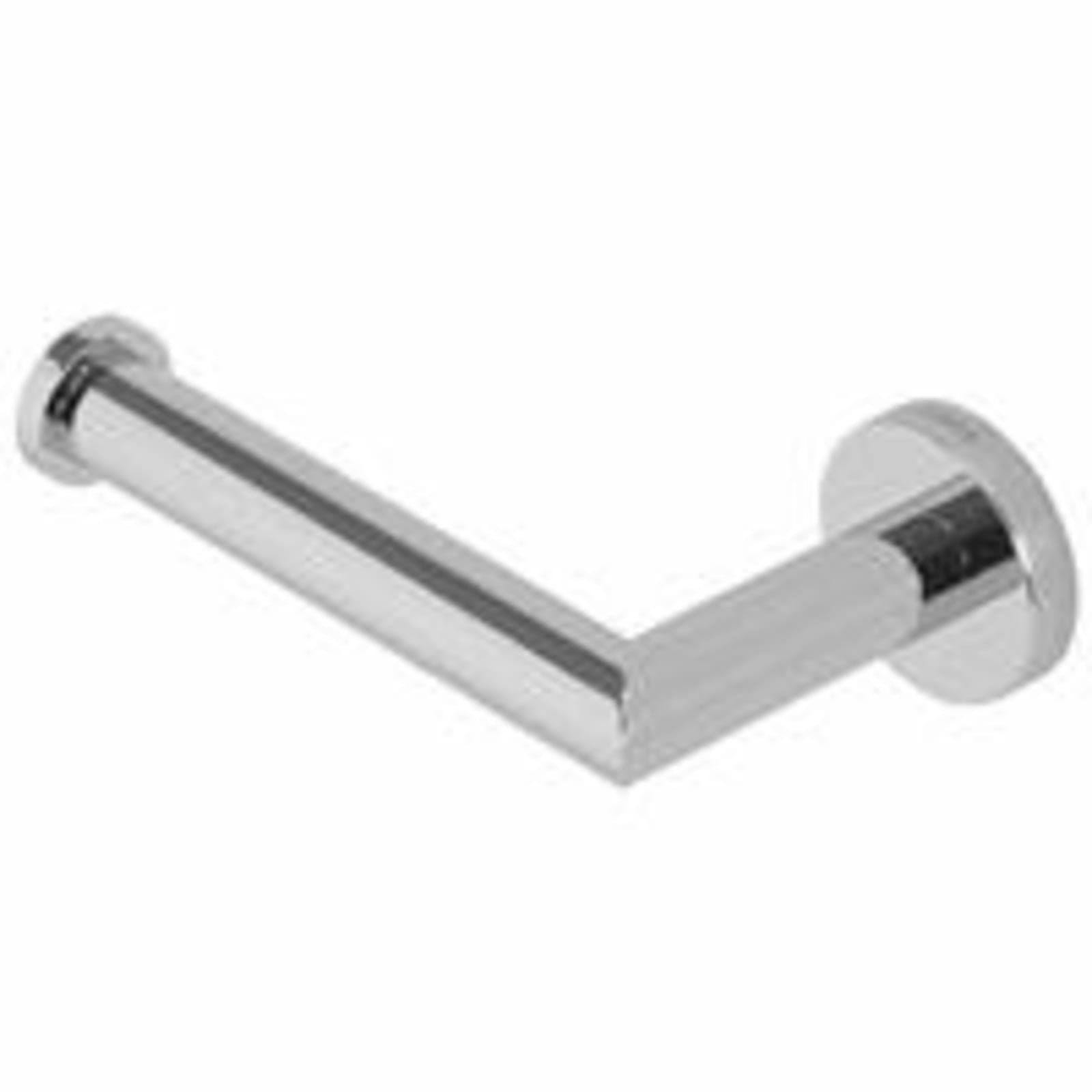 Geesa Nemox Stainless Steel toiletrolhouder, ronde buis, ronde afdekrozet, zonder klep, hxdxl 48x87x151mm, chroom