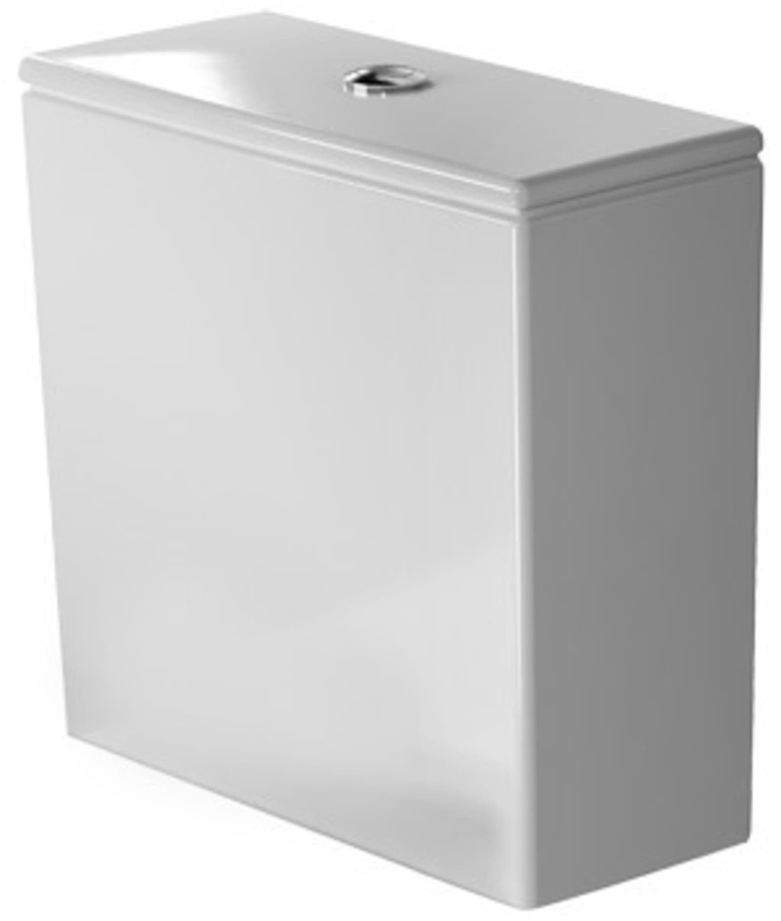 Duravit reservoir voor achteronderaansluiting links EWL klasse 2 6/3 L met binnenwerk Dual-Flush, chroom wit