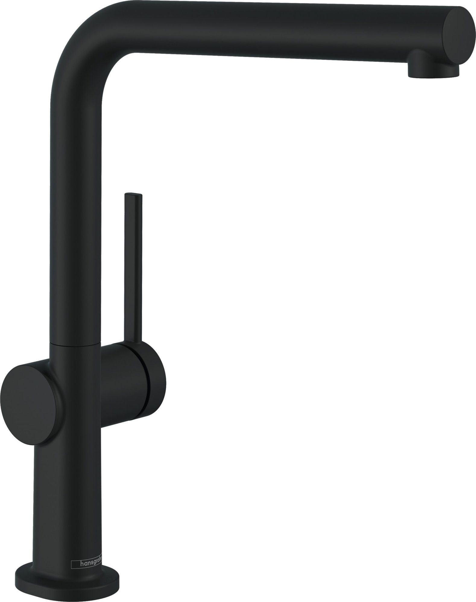 Hansgrohe Talis M54, Keukenmengkraan, eengreeps, 1-gats, 1jet, 215mm uitloop, 296mm hoogte, draaibaar, mat zwart