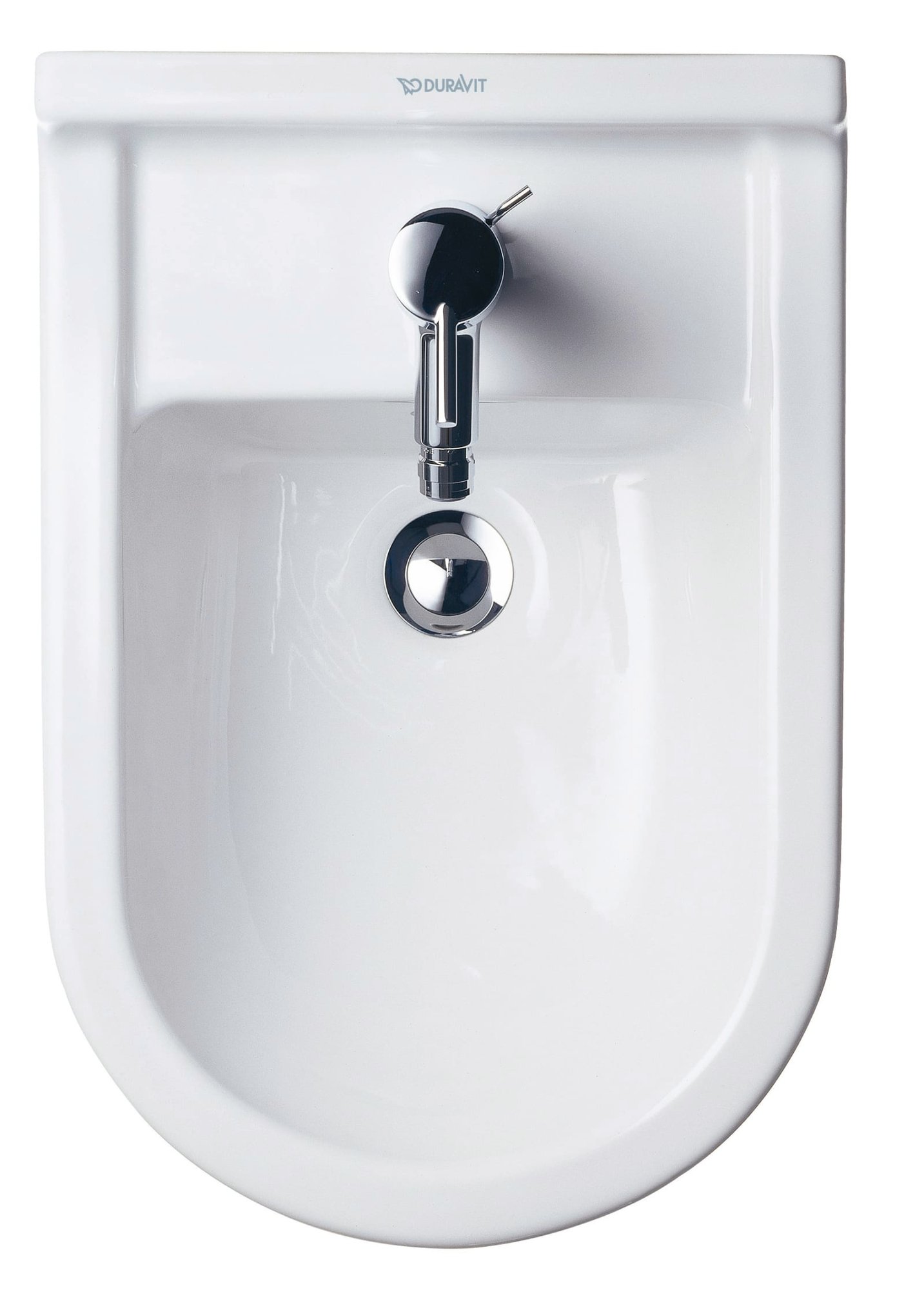 Duravit Starck 3 Staand bidet, Wit Hoogglans, 560 mm, kraanvlak, aantal kraangaten per wasplaats: 1, overloop – 2230100000