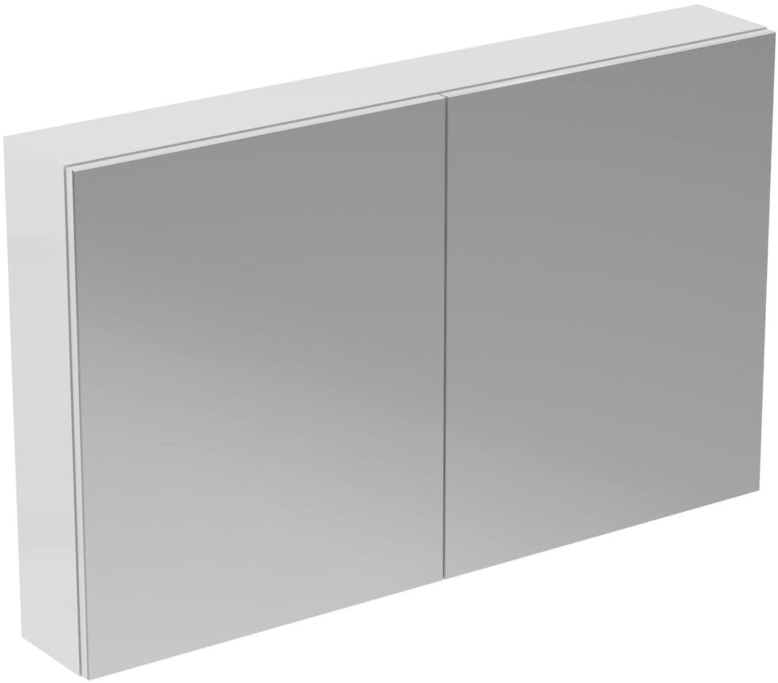 Ideal Standard spiegelkast, 2 deuren, frontspiegel, met WCD, hxbxd 700x1200x170mm, aluminium