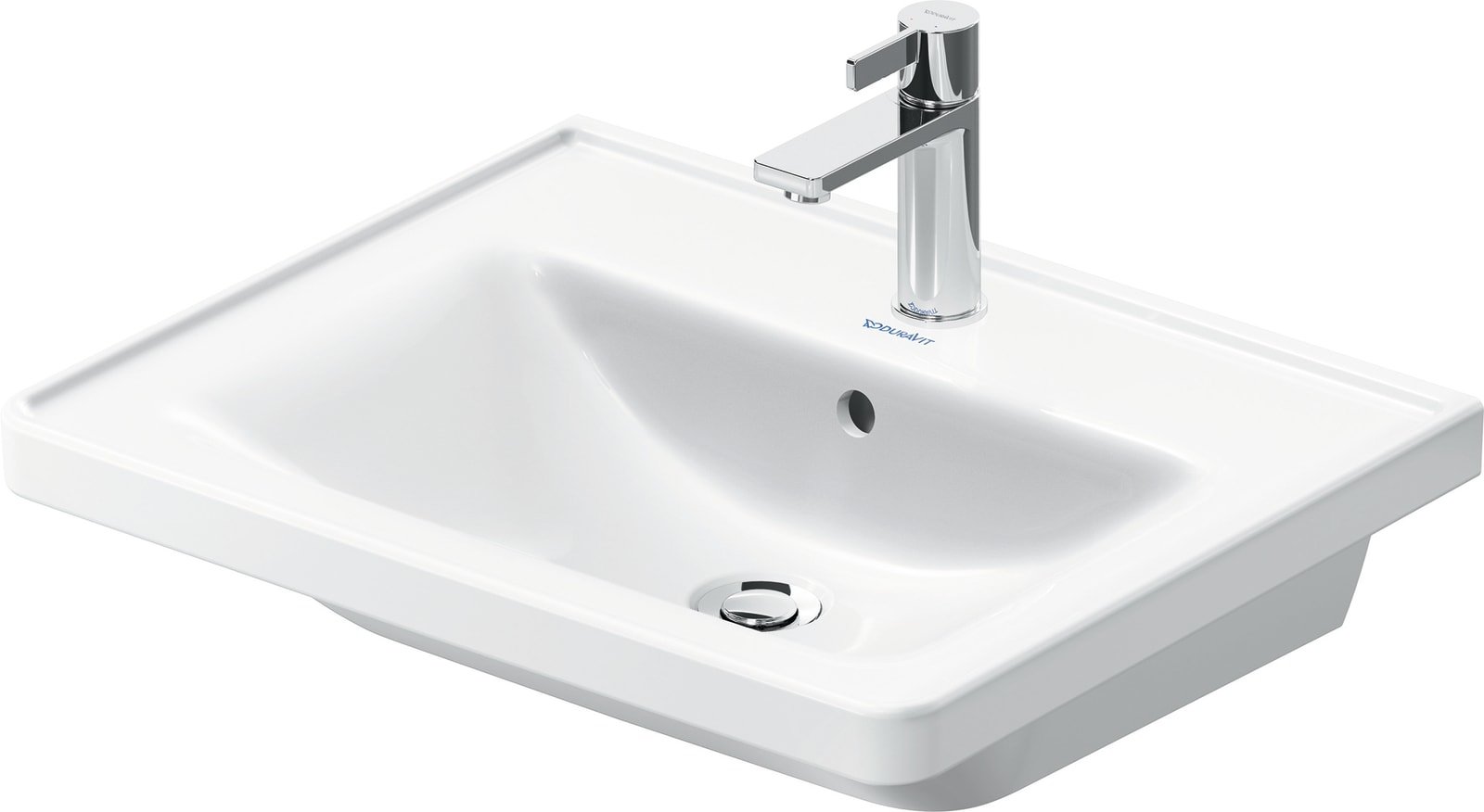 D-Neo Wastafel wit Hoogglans 600 mm (1200664691)