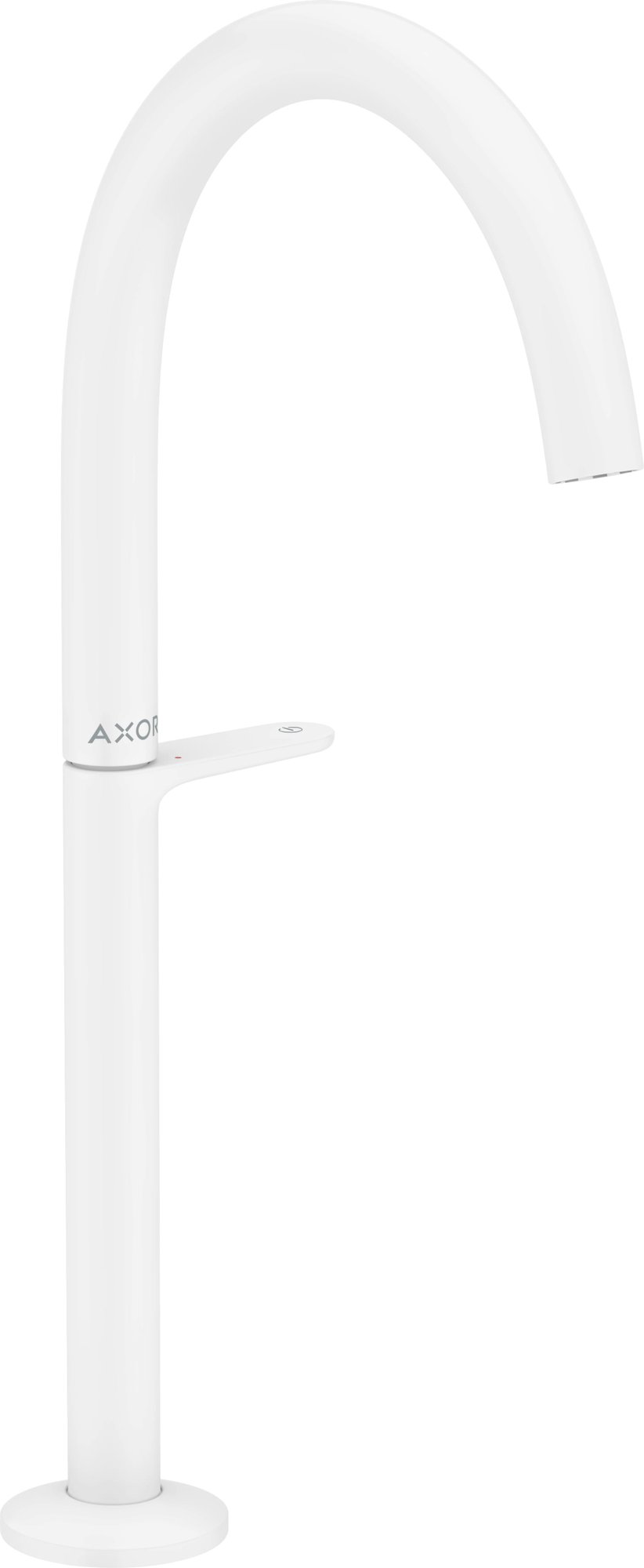 Axor One wastafelmengkraan Select 260 for wash bowls push-open matt white