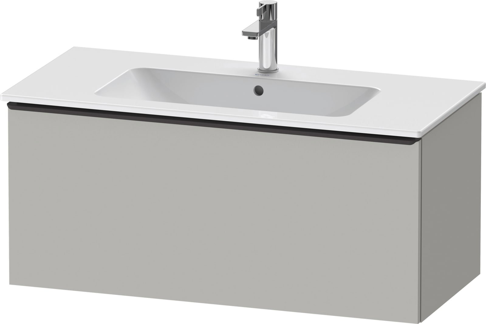 D-Neo Wastafelonderbouw hangend Betongrijs Mat (1200894173)