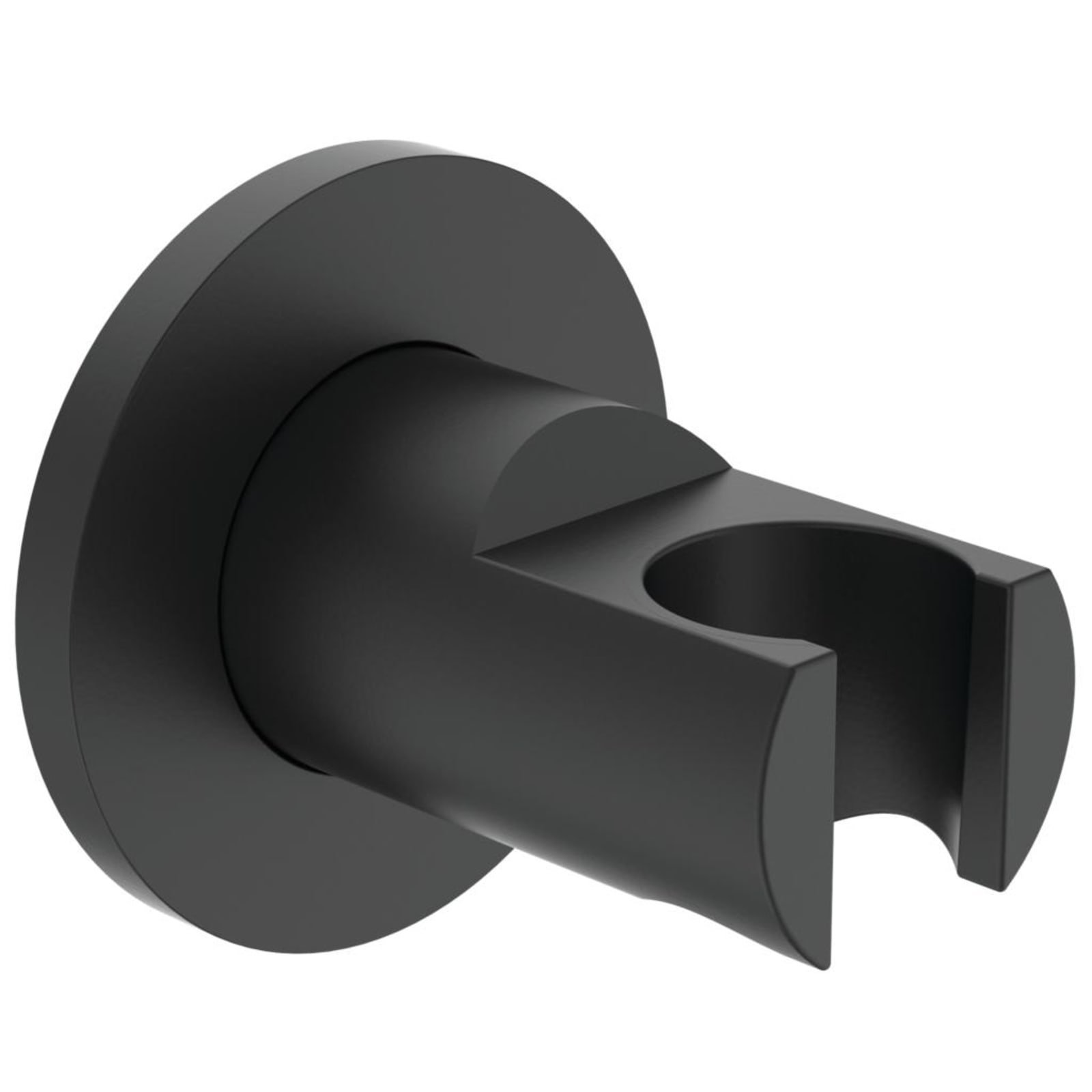 Ideal Standard Idealrain vaste handdouchehouder rond, silk black