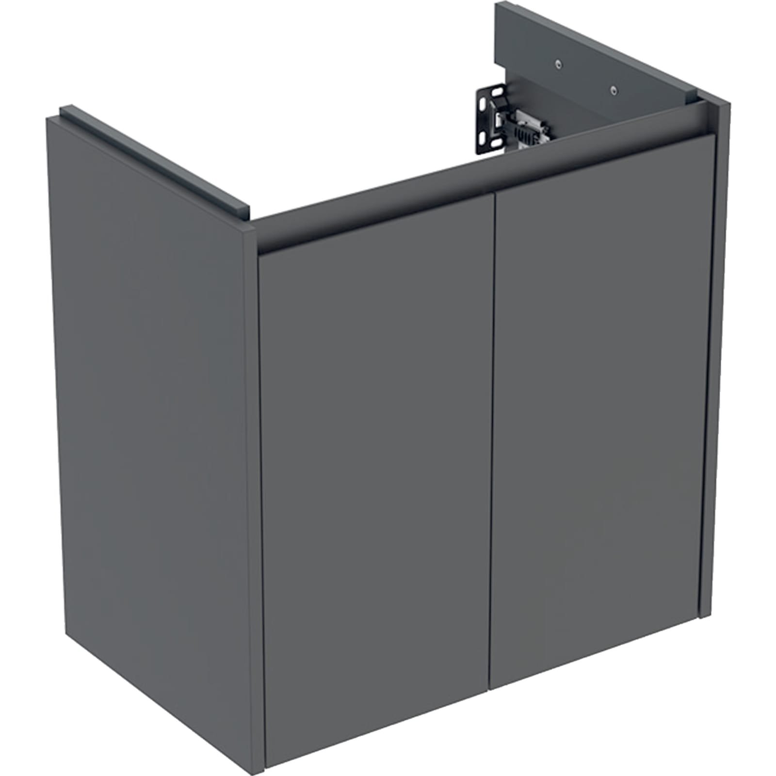 Geberit Renova Compact Wastafelonderkast met twee deuren B65 Lava mat