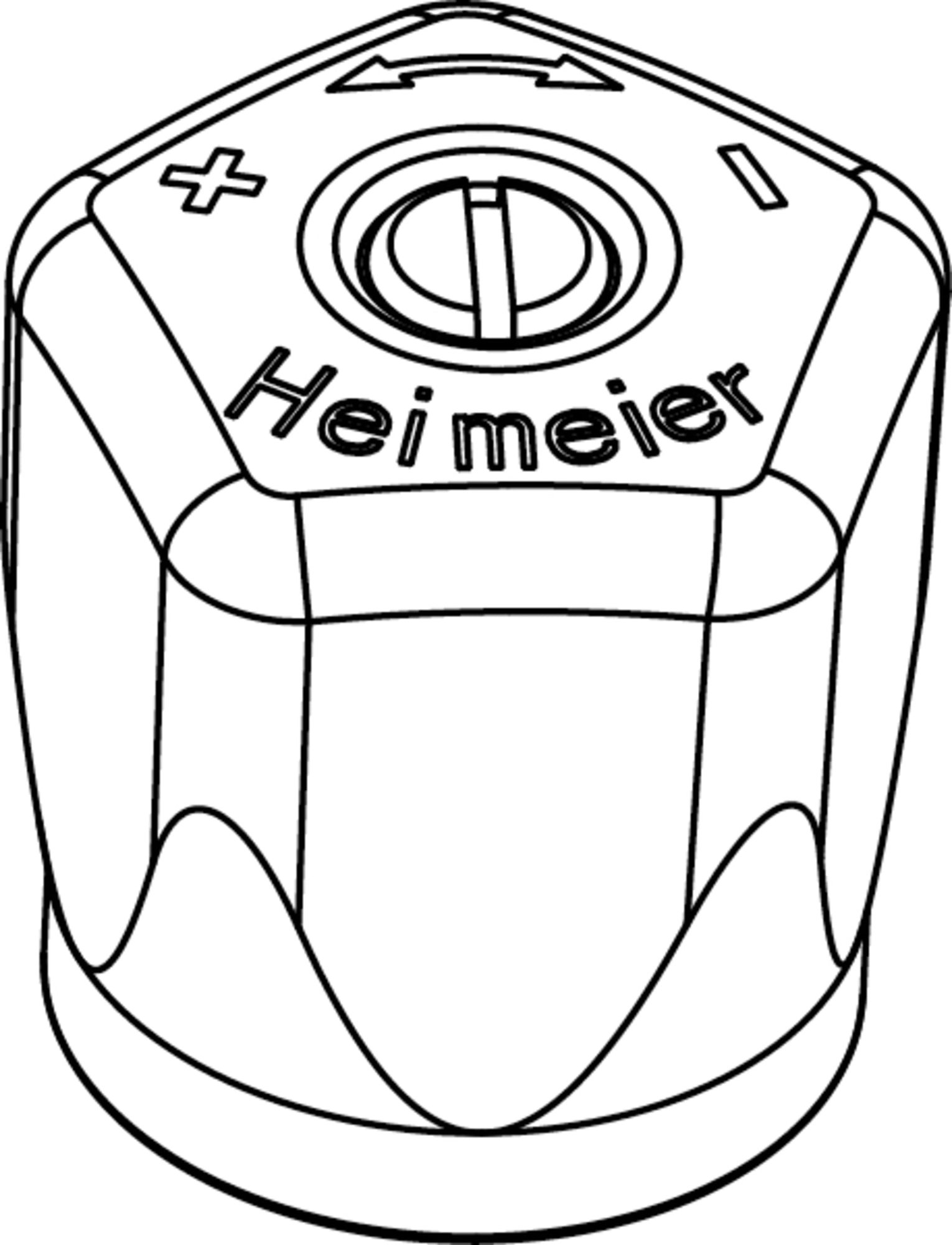 Heimeier handwiel met aansluiting schroef t.b.v. Mikrotherm handbediende radiatorkraan 3/8" tot 5/4", wit
