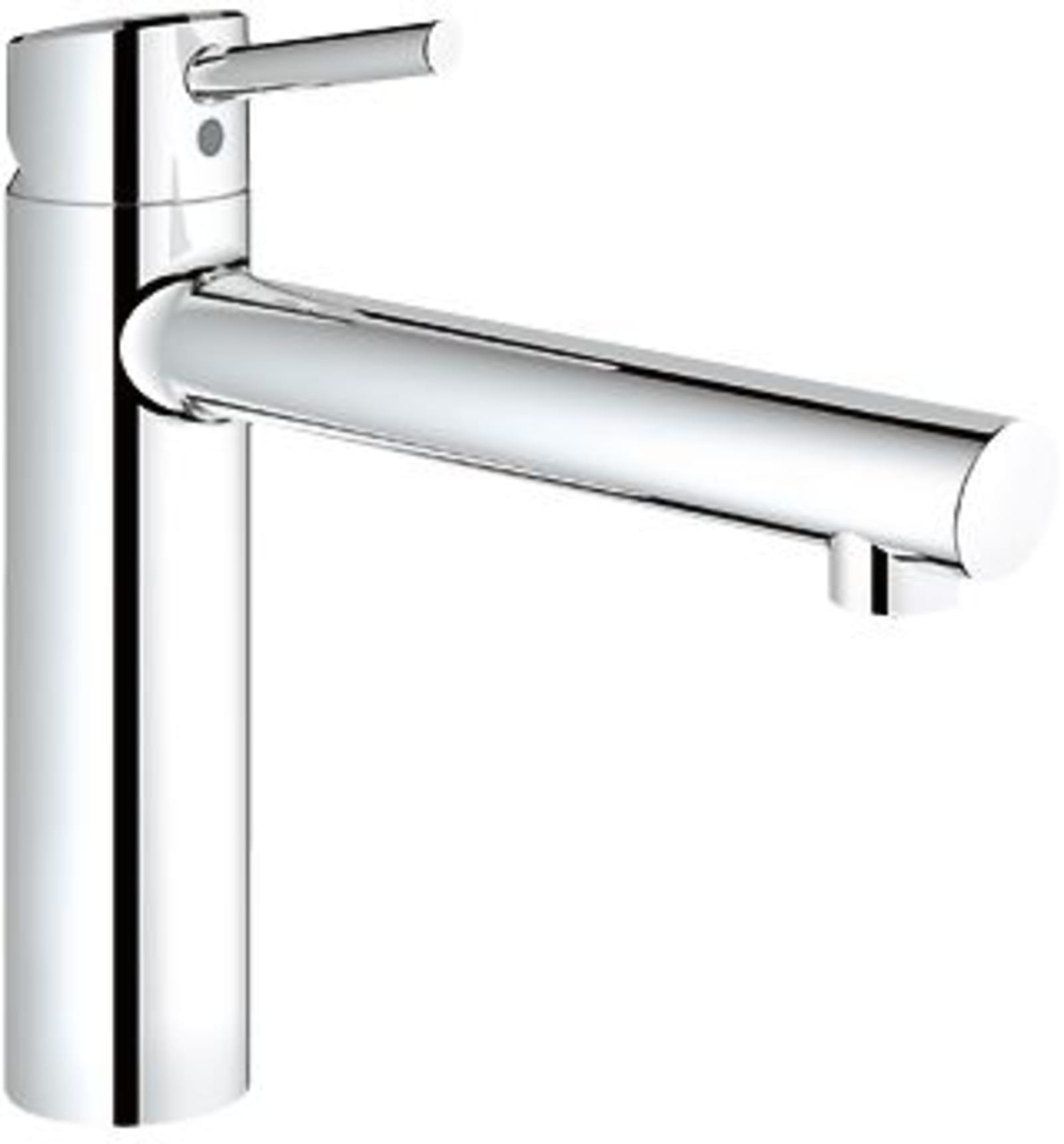 Grohe Concetto, Keukenmengkraan, eengreeps, 265mm hoogte, 128mm hoogte kraanmond, 198mm voorsprong uitloop medium, draaibaar, chroom