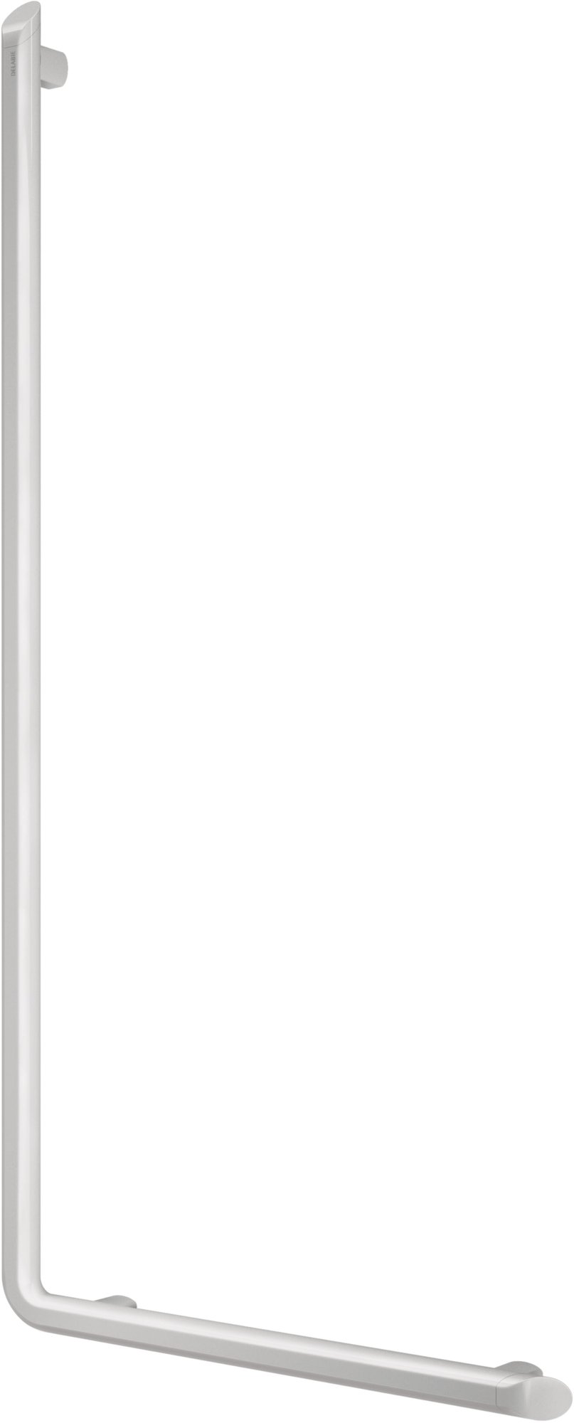 Delabie L-vormige douchestang Be-Line Ï35 H.1130 aluminium wit