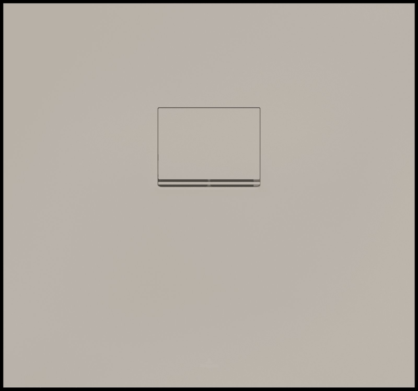 Squaro Infinity Douchevloer 800x750 Quaryl® 8075SQI2IV-AL