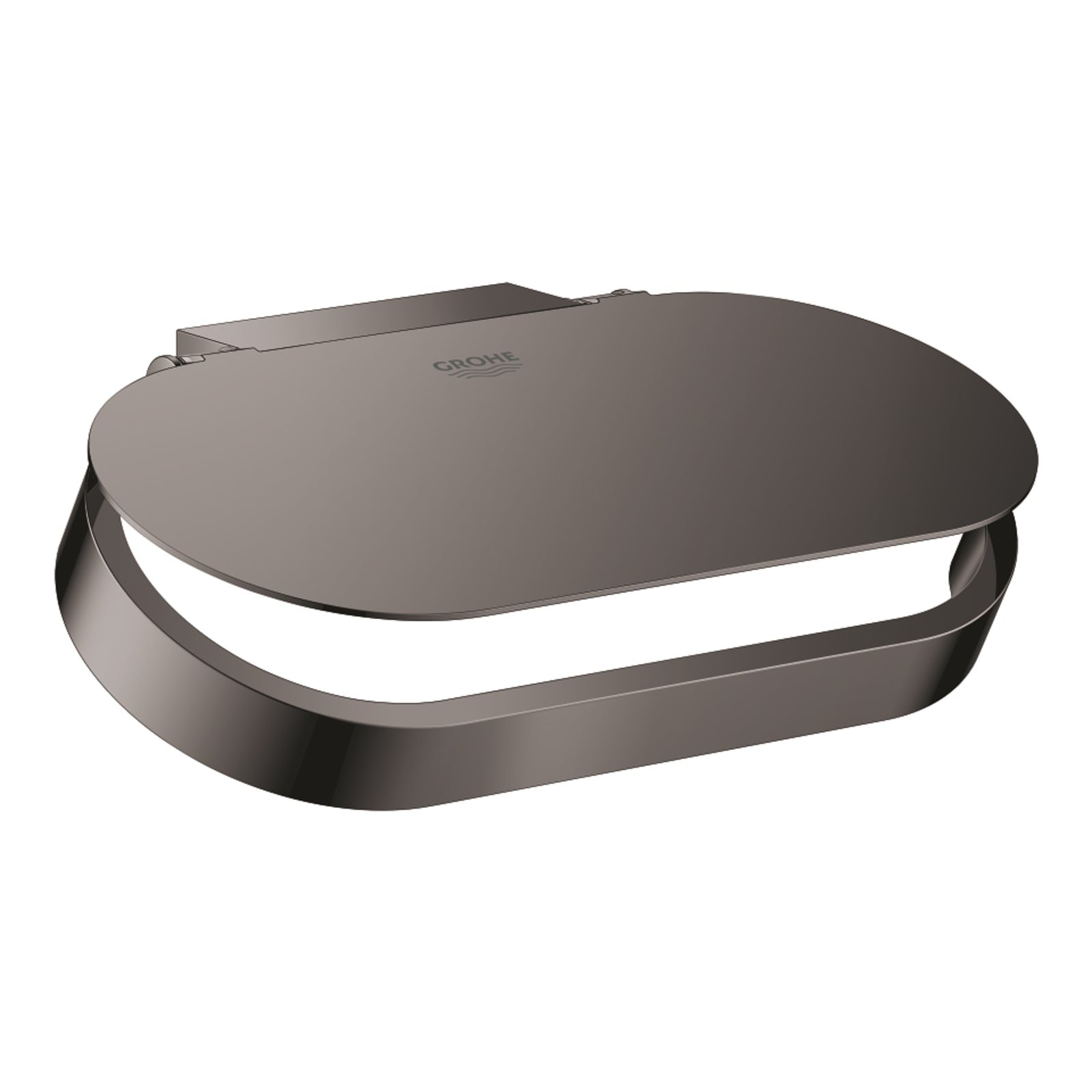 Grohe Selection, Closetrolhouder met deksel, wand, metaal, hard graphite