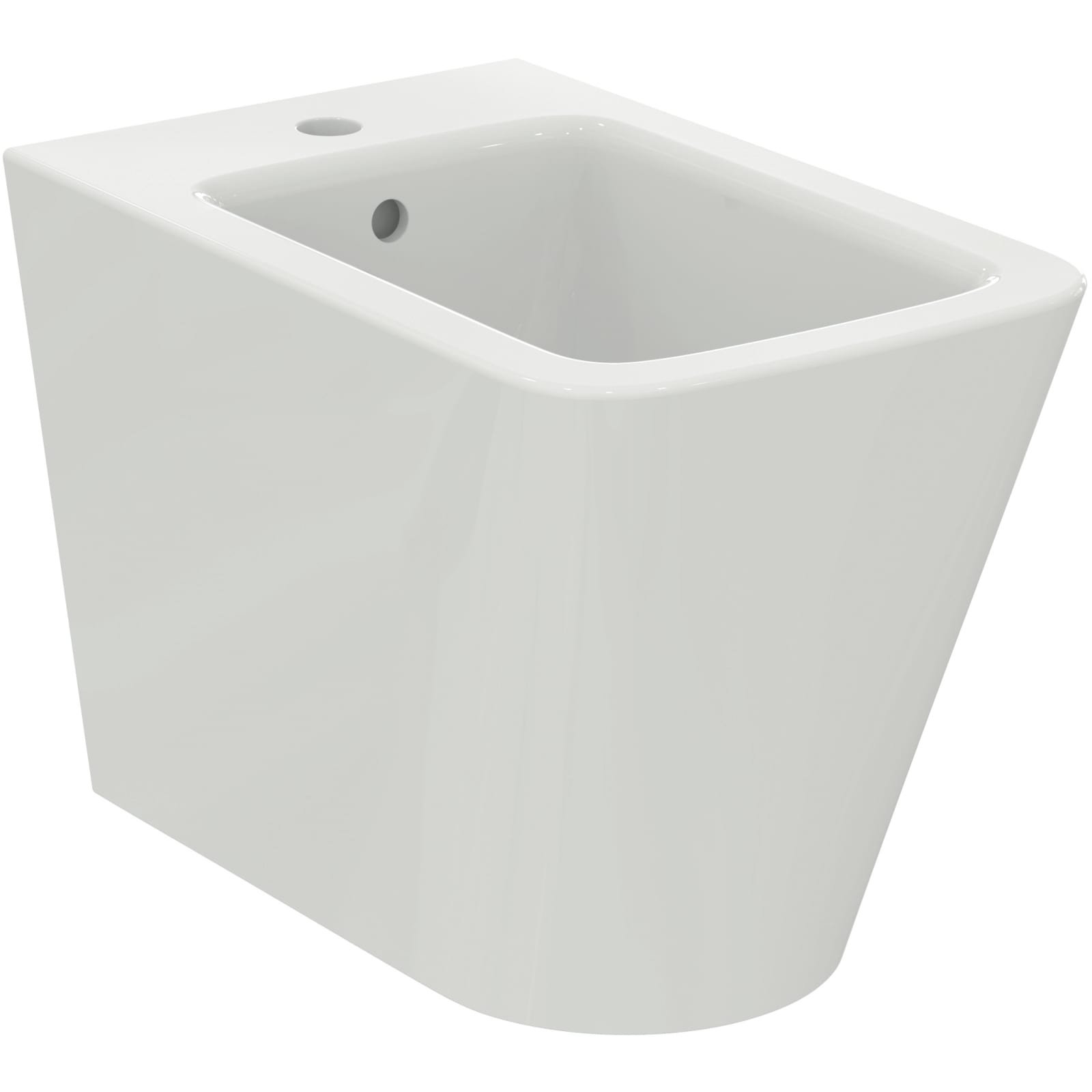 BLEND CUBE | STAAND BIDET 355X560X400 MM GLANZEND WIT, 1 KG, MET OVERL