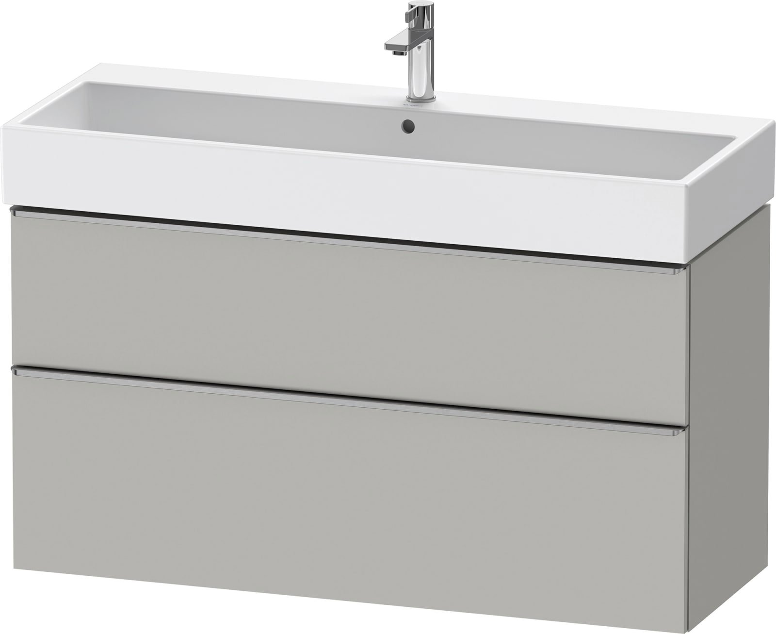 D-Neo Wastafelonderbouw hangend Betongrijs Mat (1200896743)