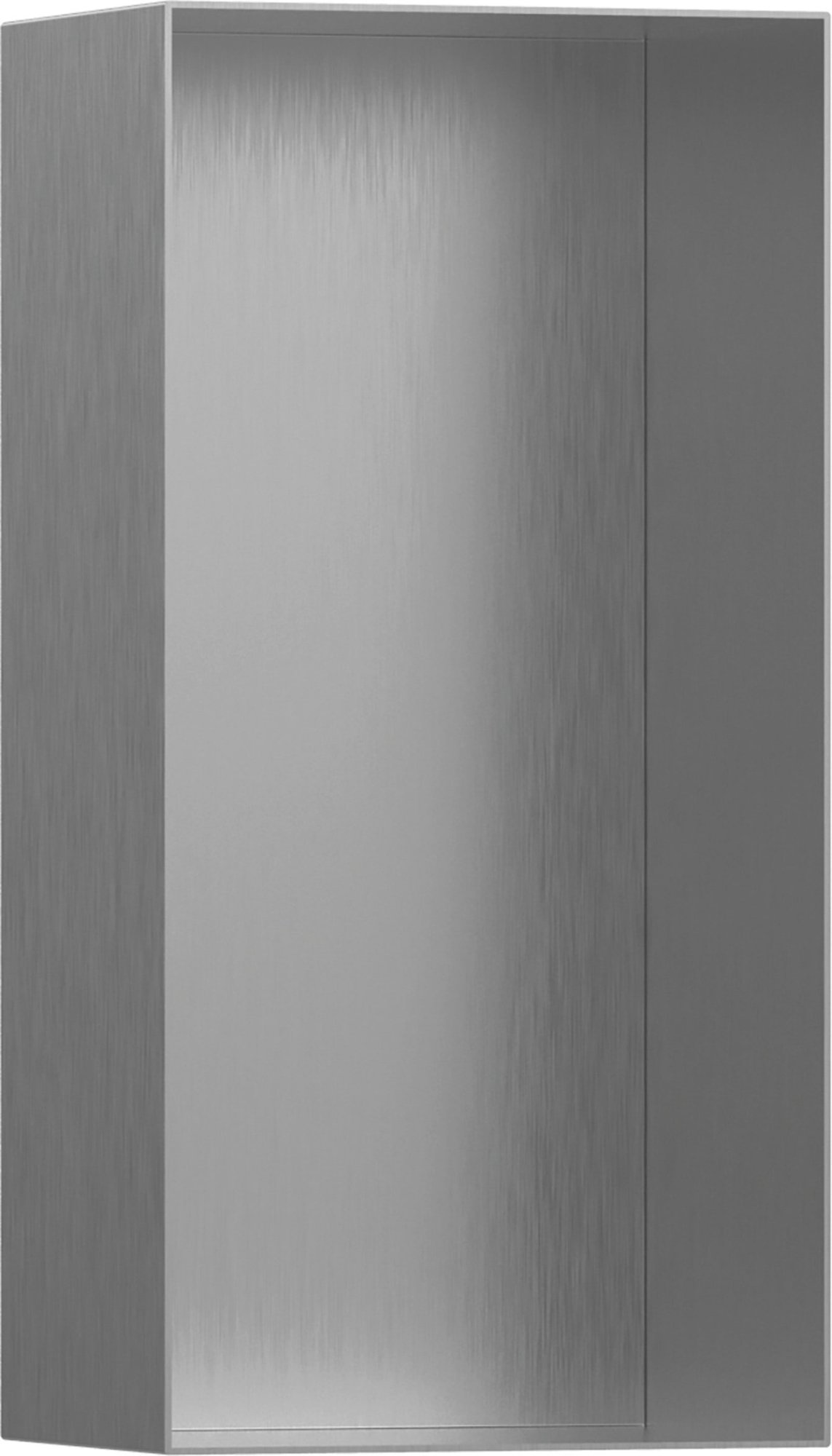 Hansgrohe XtraStoris Minimalistic wandbox open frame 300/150/100 Brushed Stainless Steel