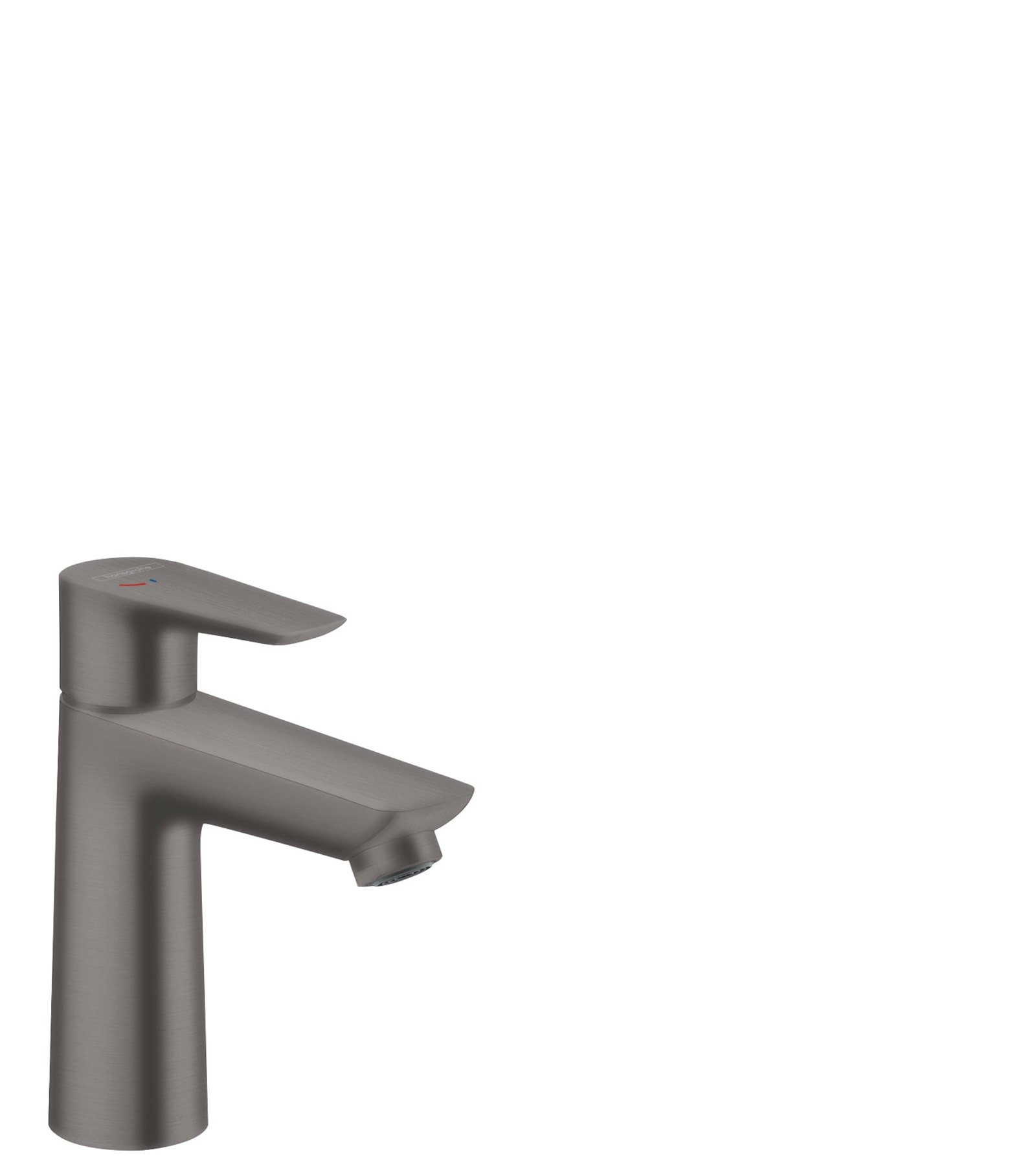 Hansgrohe Talis E 1-greeps wastafelkraan 110 CoolStart zonder afvoer, brushed black chrome